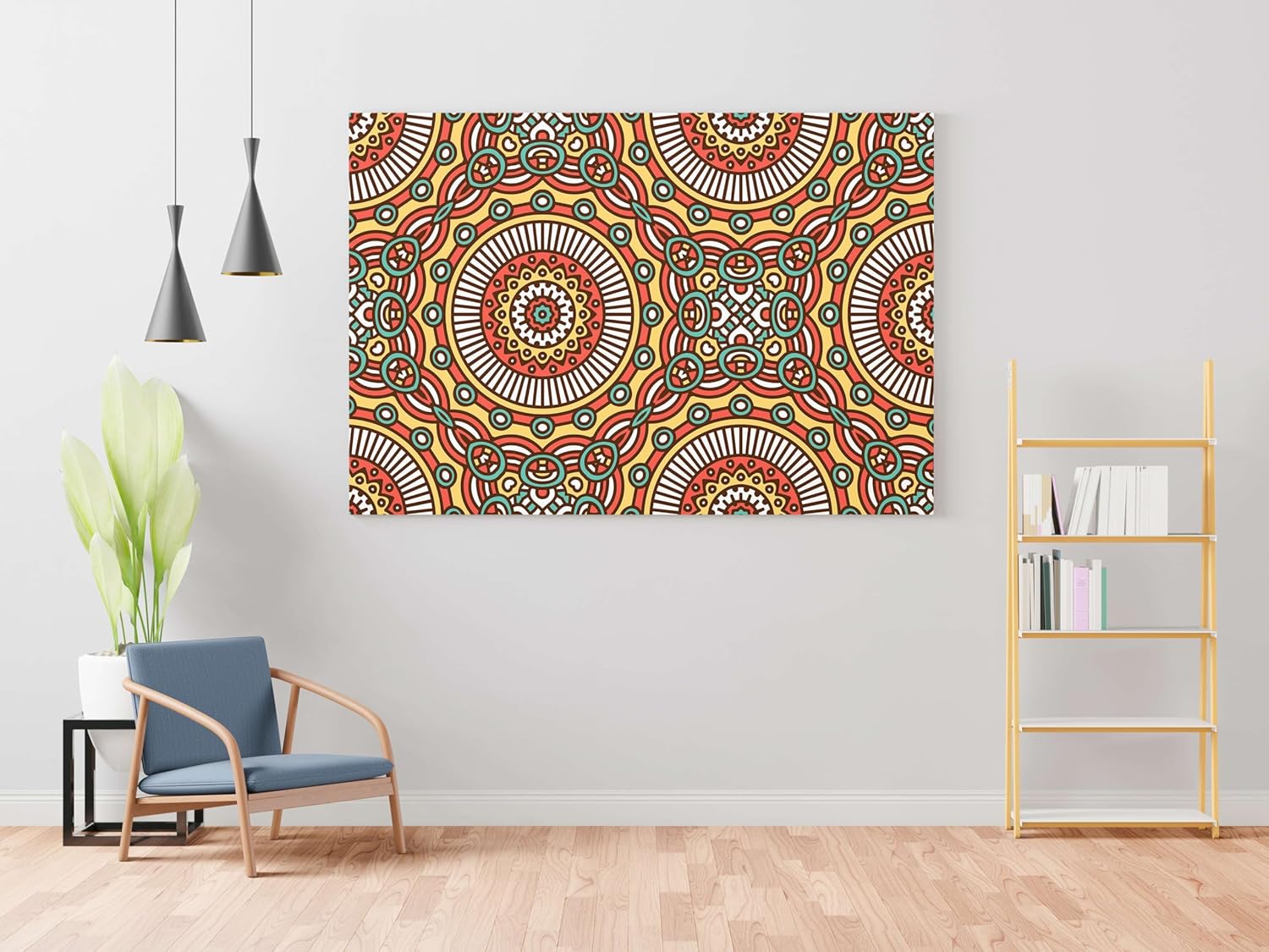 Mandala Art Painting For Wall Decoration With Frame Canvas Painting