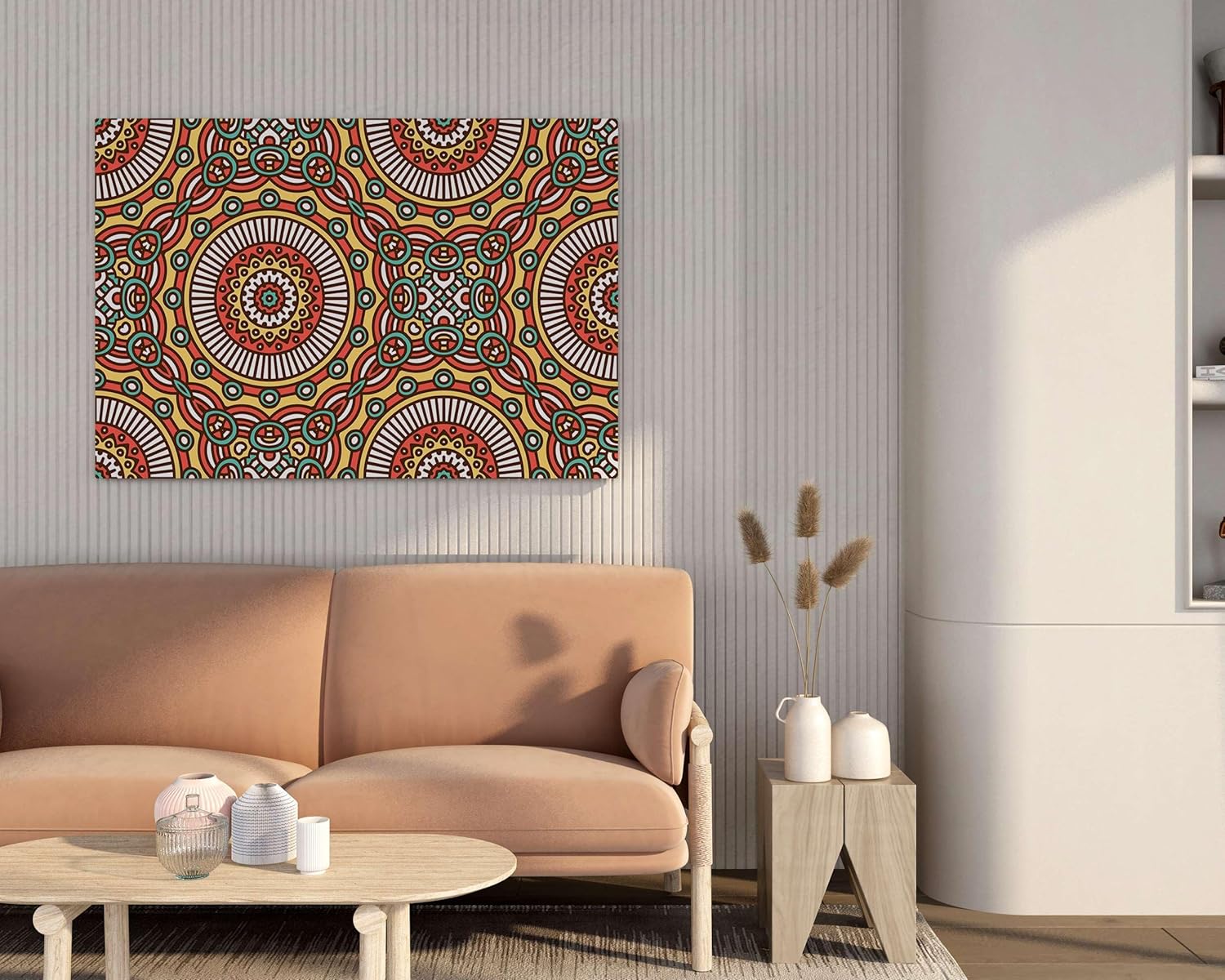 Mandala Art Painting For Wall Decoration With Frame Canvas Painting