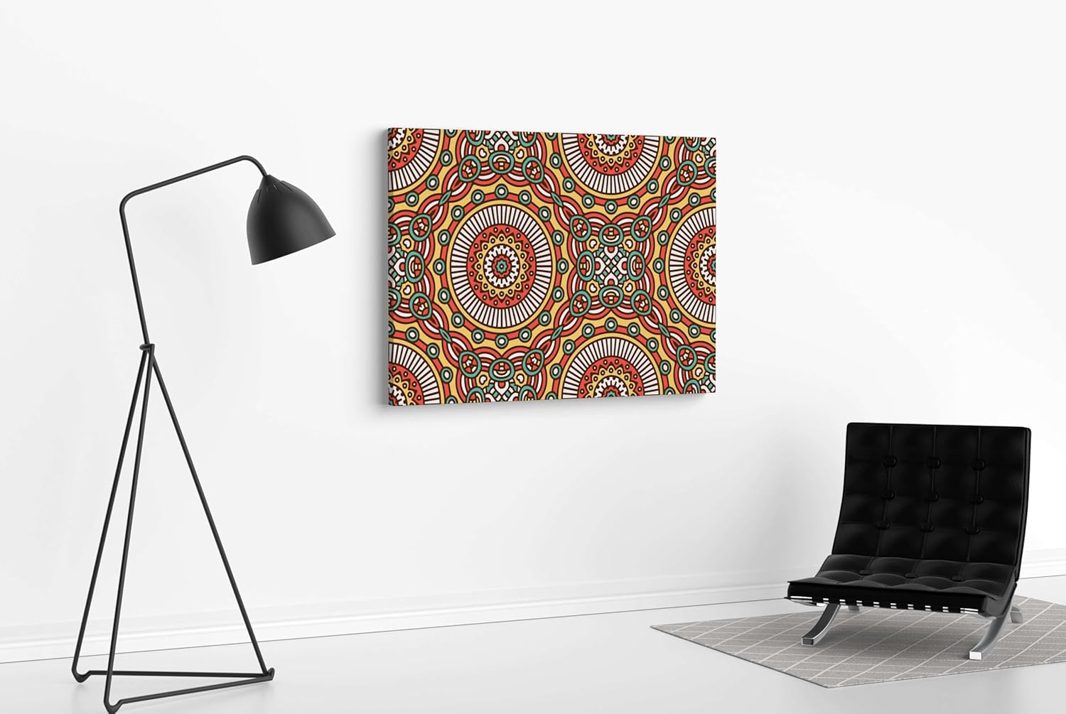 Mandala Art Painting For Wall Decoration With Frame Canvas Painting