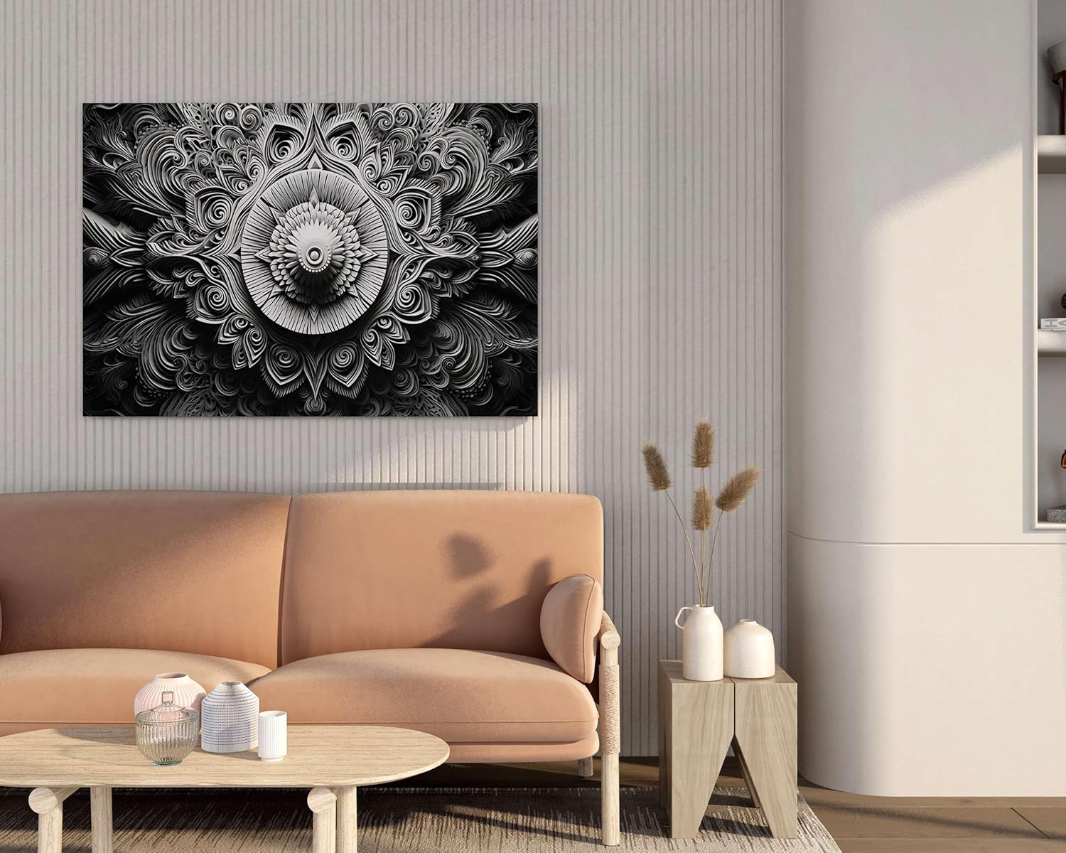 Mandala Art Painting For Wall Decoration With Frame Canvas Painting
