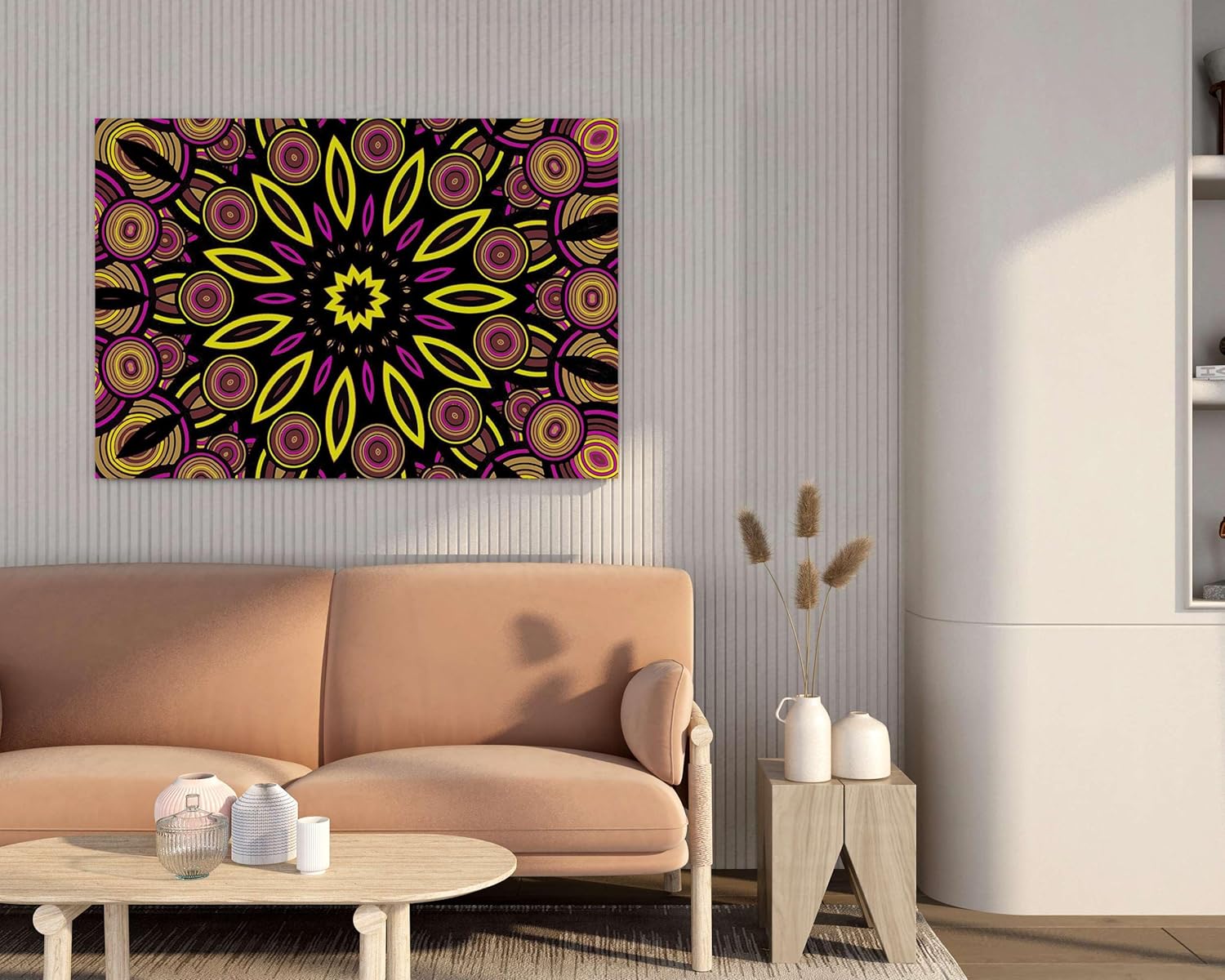 Mandala Art Painting For Wall Decoration With Frame Canvas Painting