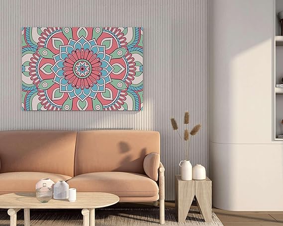 Mandala Art Painting For Wall Decoration With Frame Canvas Painting