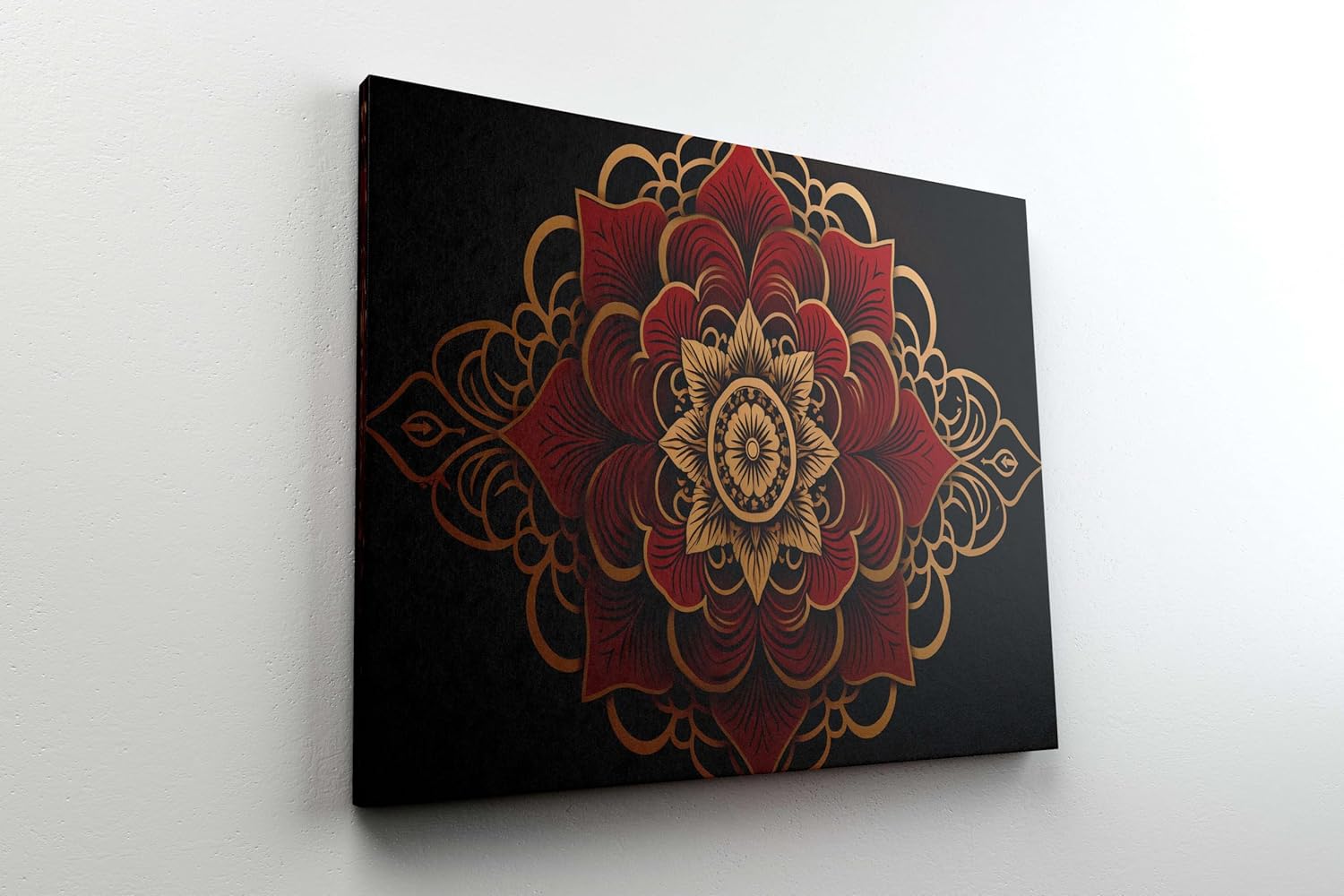 Mandala Art Canvas Painting with Frame – Wall Decor