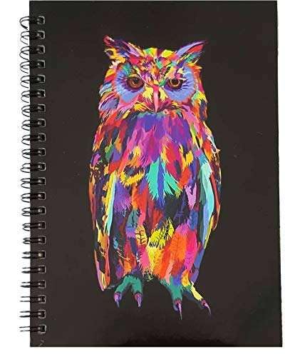 Handmade Classic Owl Printed Cardboard Writing Sketching Diary