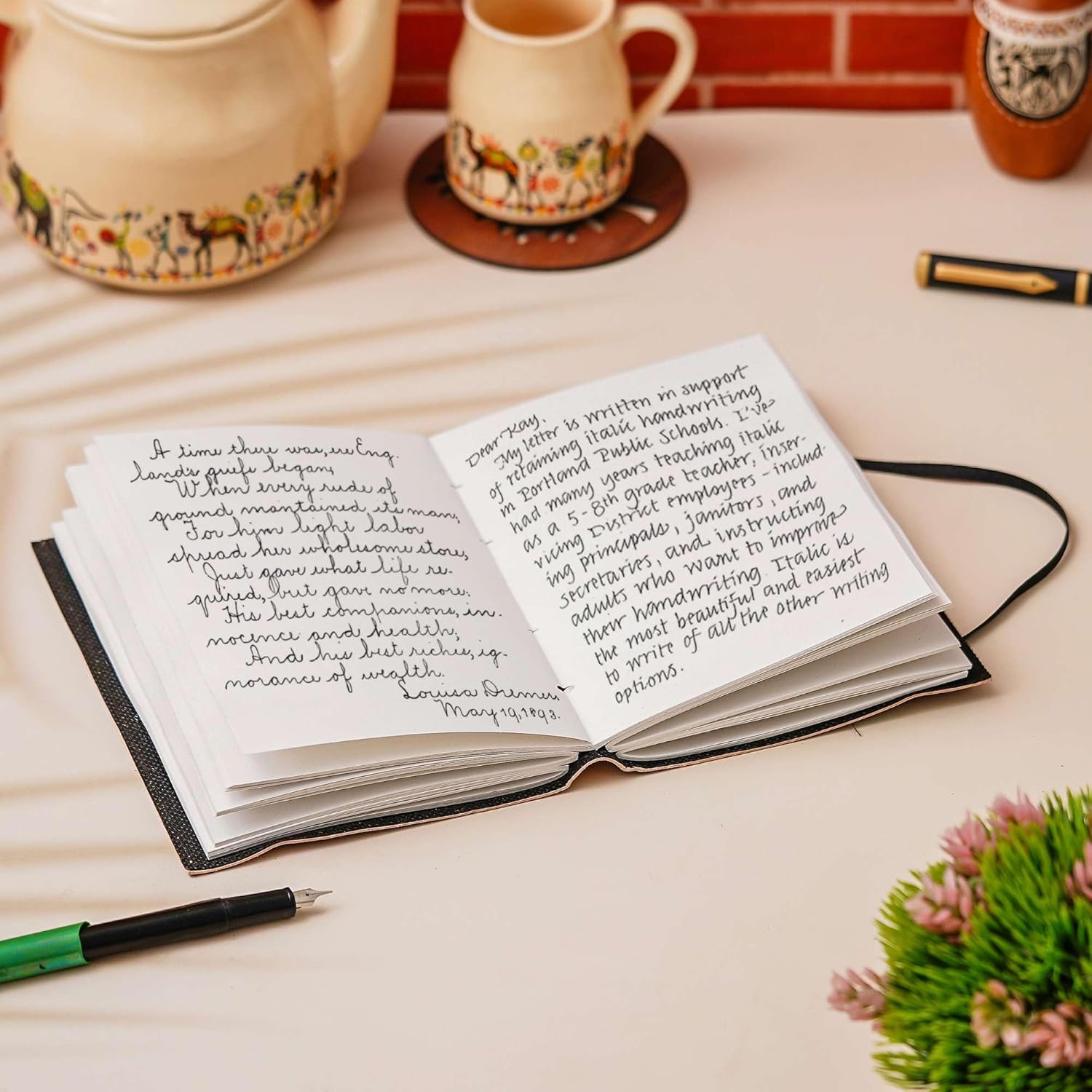 Vintage Handmade Leather Diary Journal – 200 Blank Pages