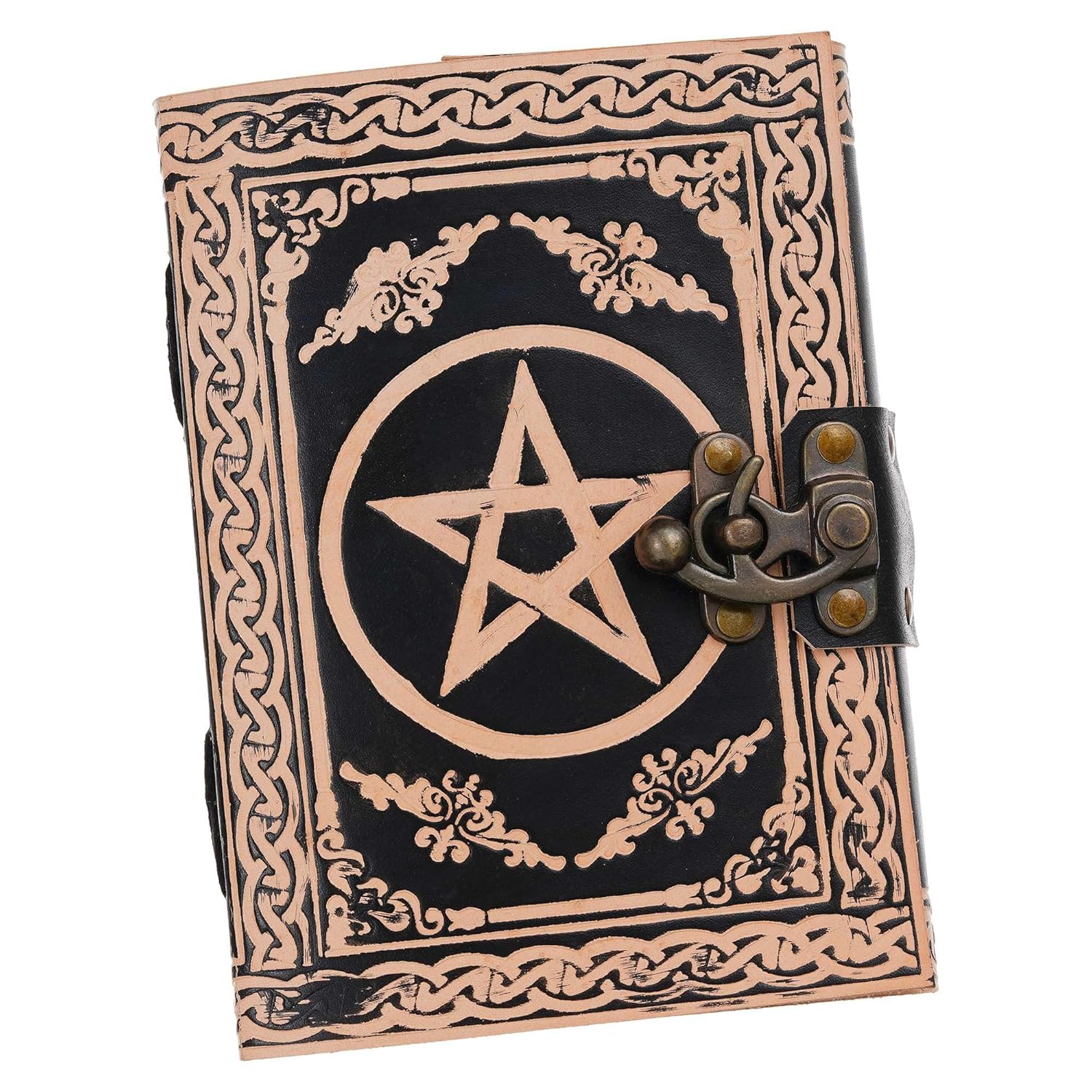 Vintage Handmade Leather Diary Journal – 200 Unruled Pages