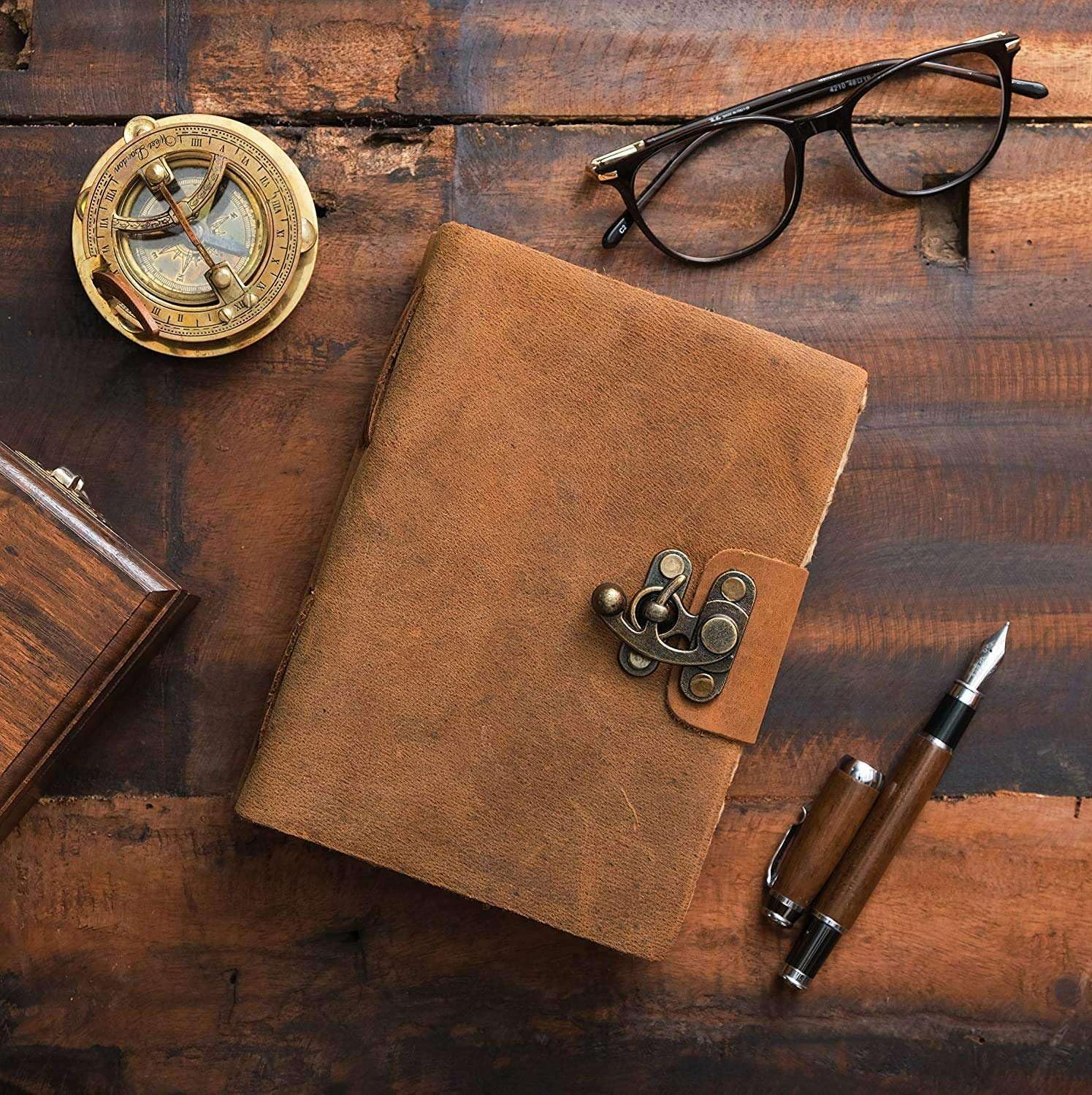 Genuine Leather Diary Handmade – Deckle...