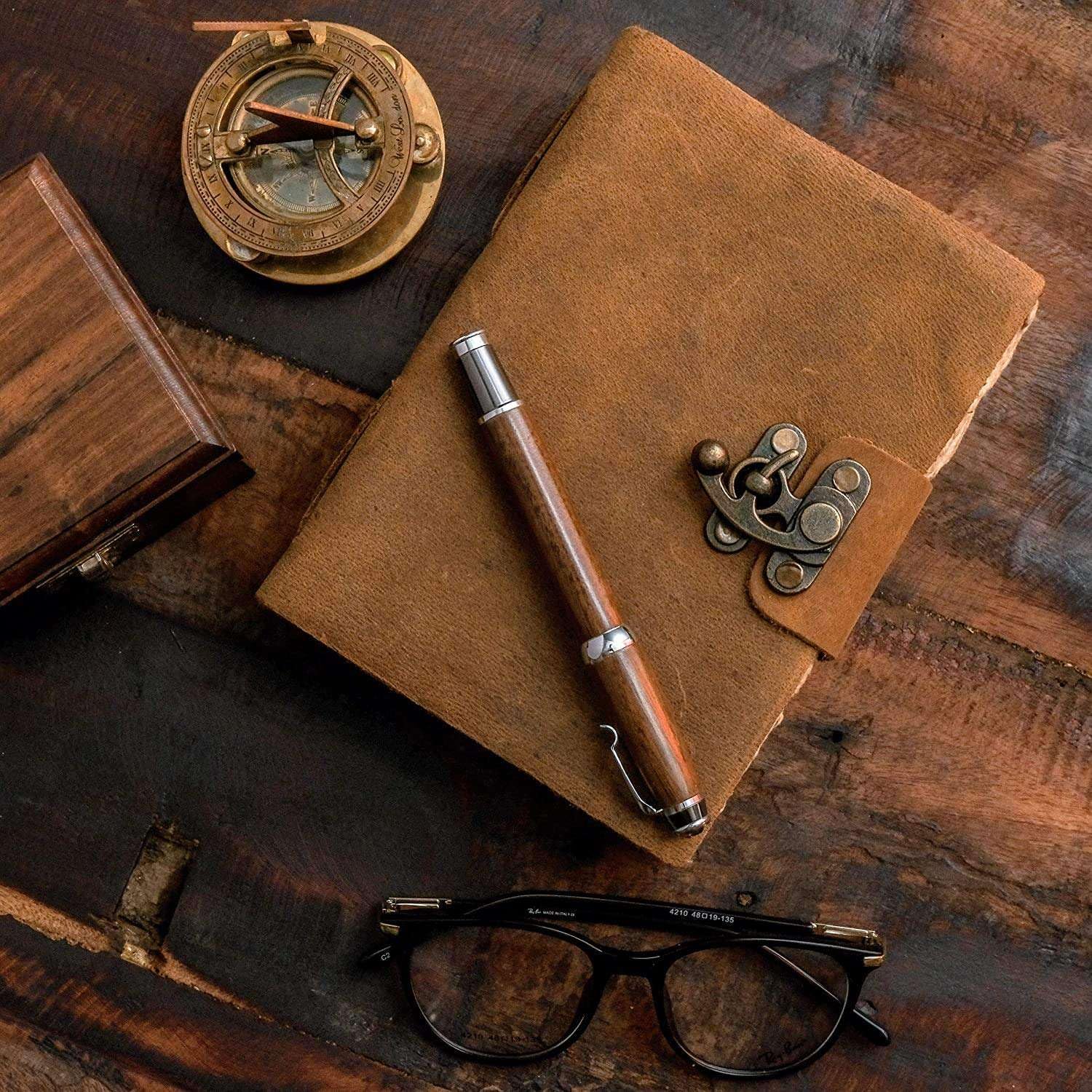 Genuine Leather Diary Handmade – Deckle Edge 200 Pages