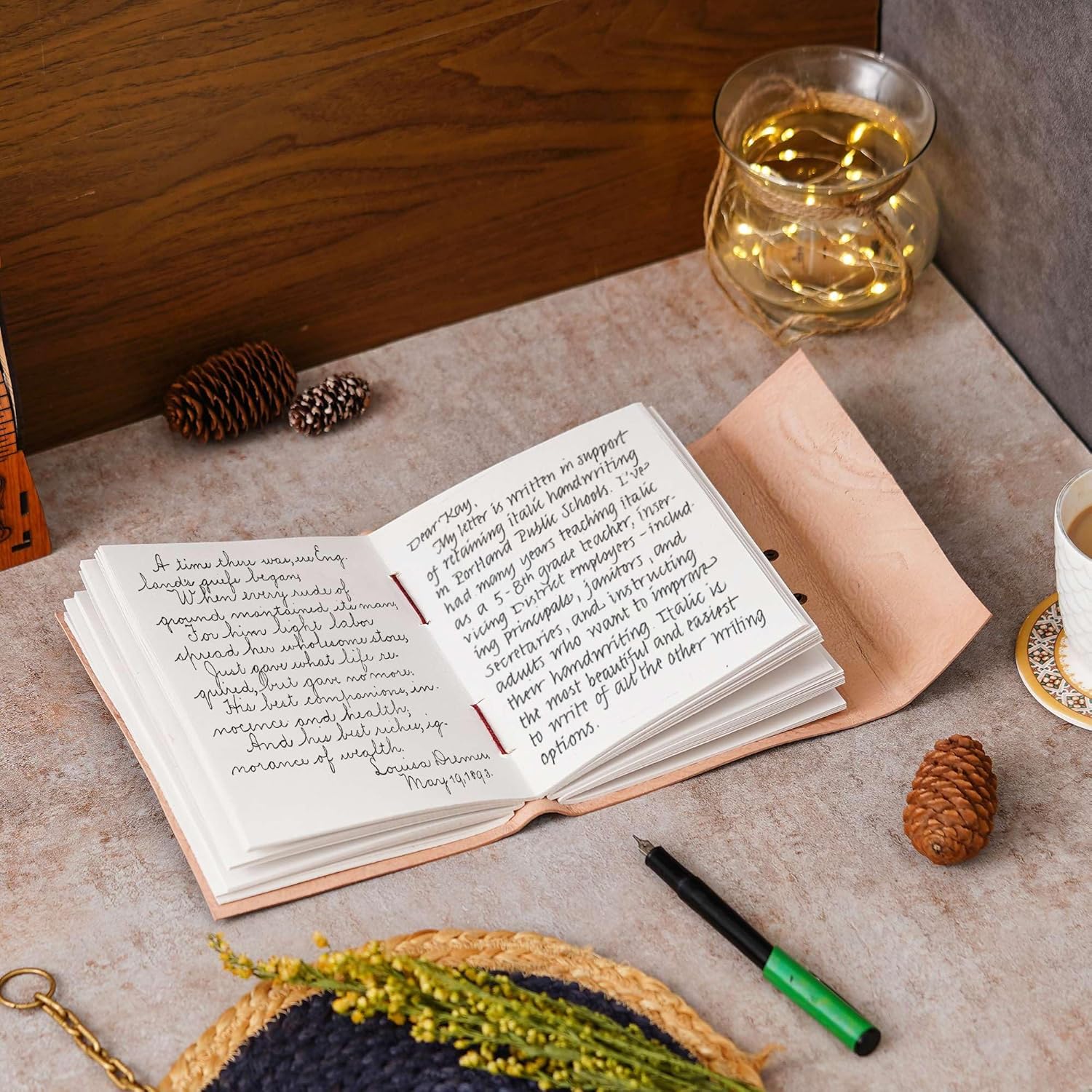 Vintage Handmade Genuine Leather Diary Journal – Travel Notebook