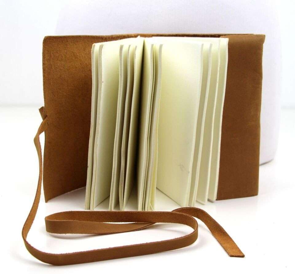 Leather Journal Diary with Premium Antique String Closure – Handmade