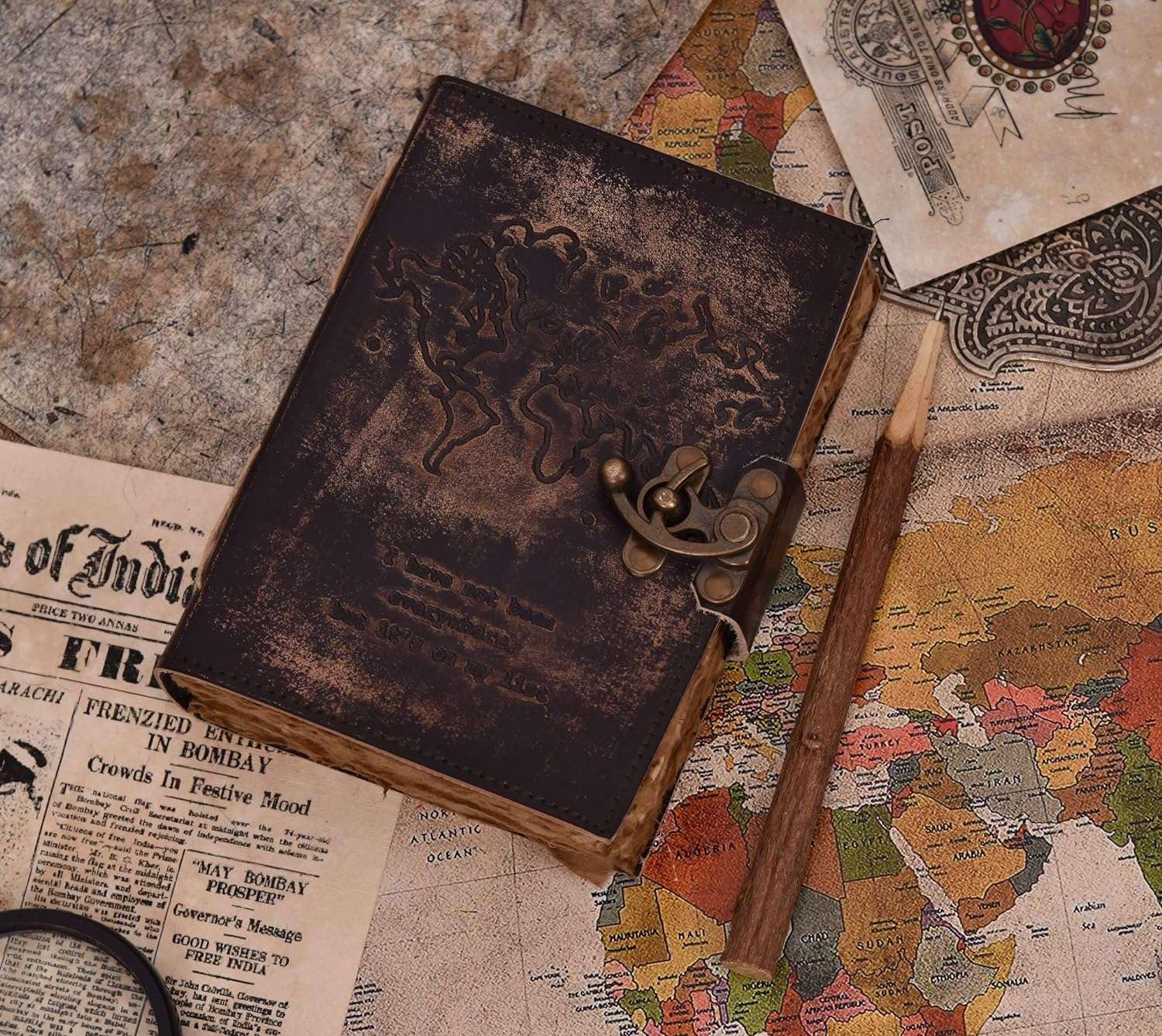 Genuine Leather Diary Vintage Handmade J...