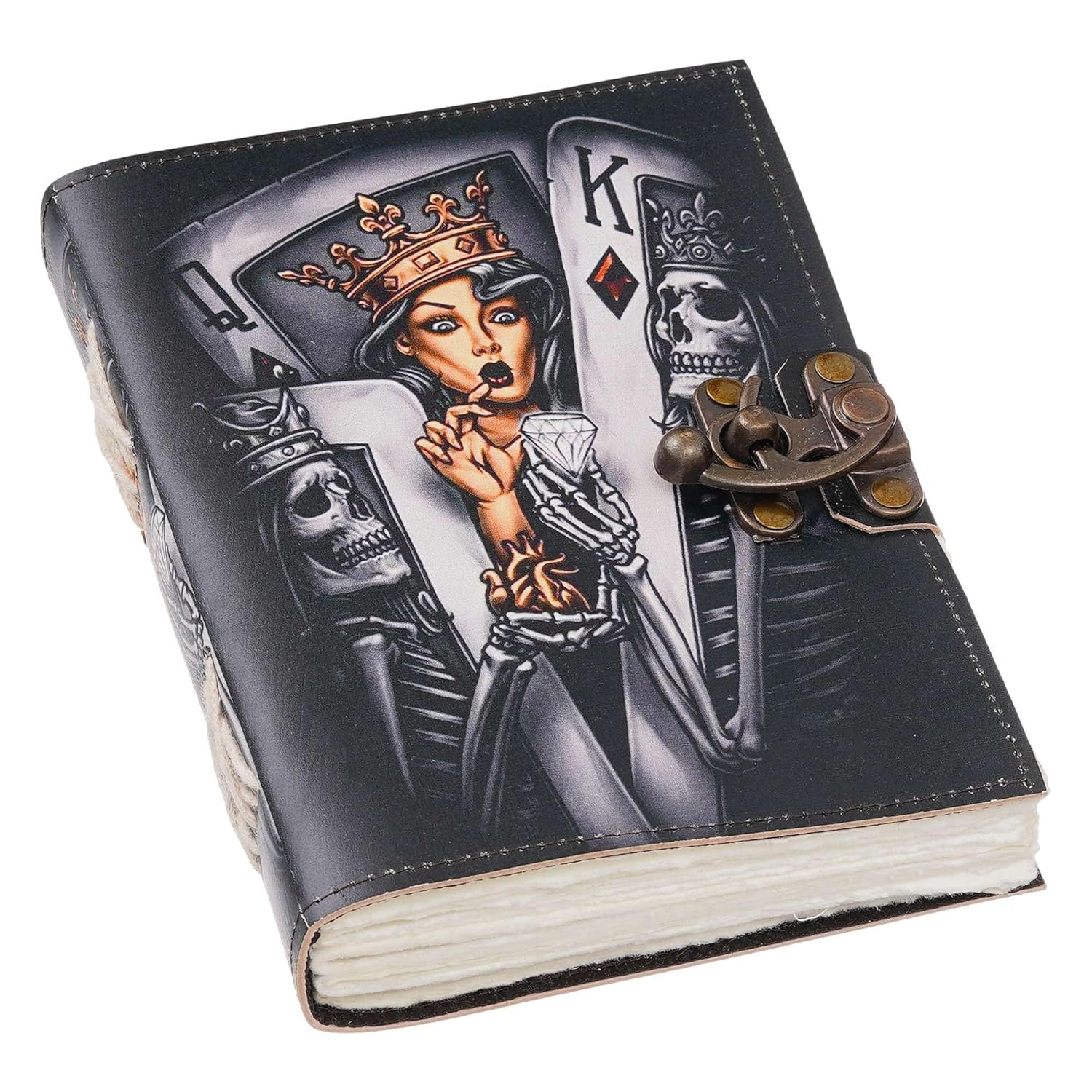 Vintage Handmade Genuine Leather Diary– 200 Unruled Pages