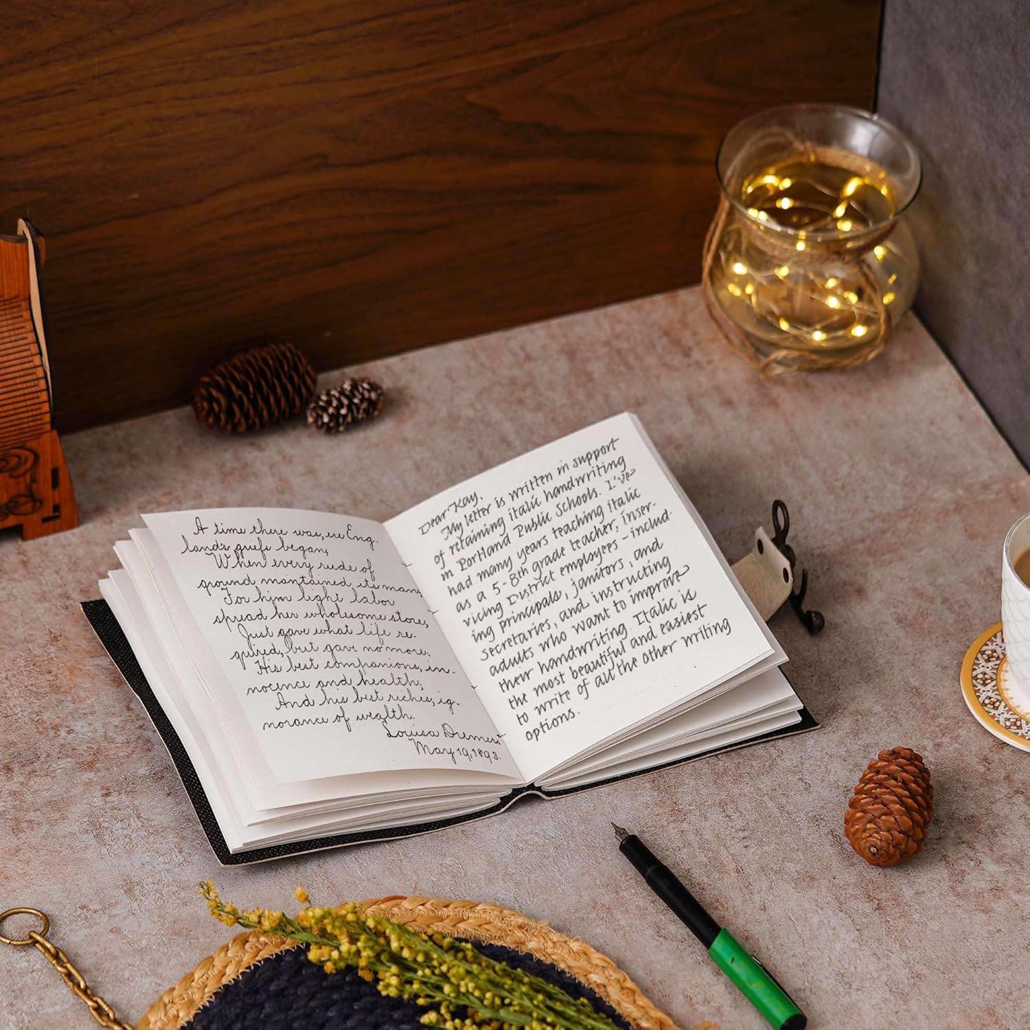 Vintage Handmade Genuine Leather Diary Journal – 200 Blank Pages