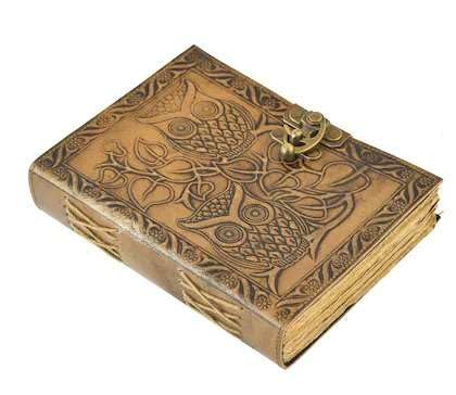 Genuine Leather Diary Journal – Deckle Edge Antique 200 Pages