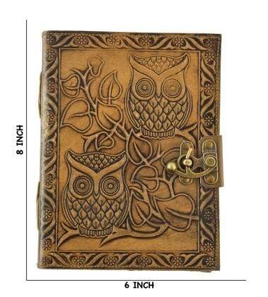 Genuine Leather Diary Journal – Deckle Edge Antique 200 Pages