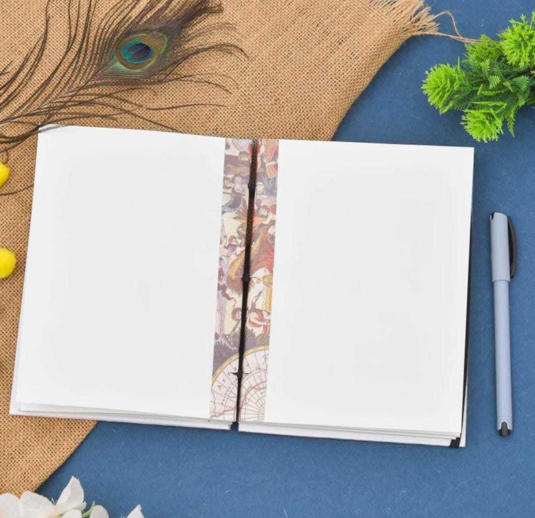 Handmade Printed Cardboard Journal Diary – Notebook