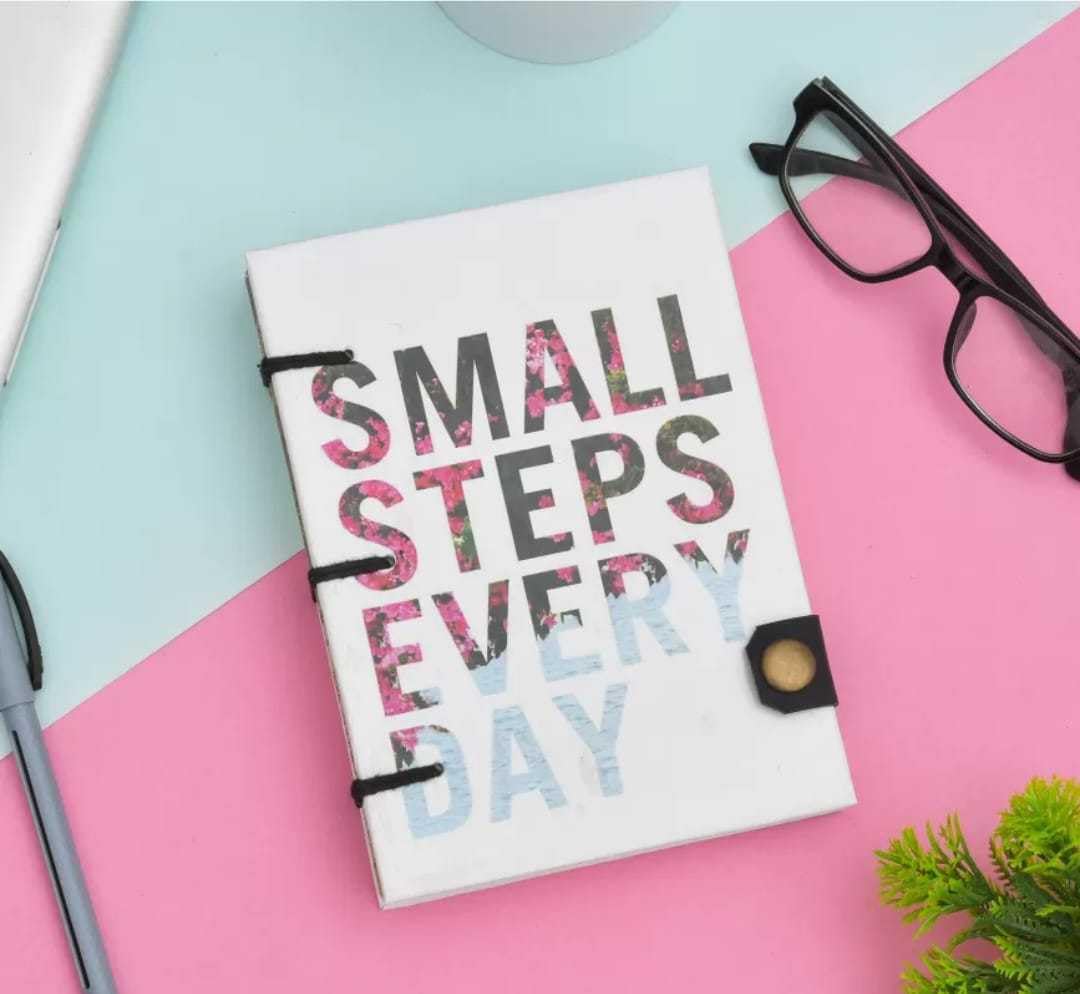 Printed Buckle Lock Personal Diary Journ...