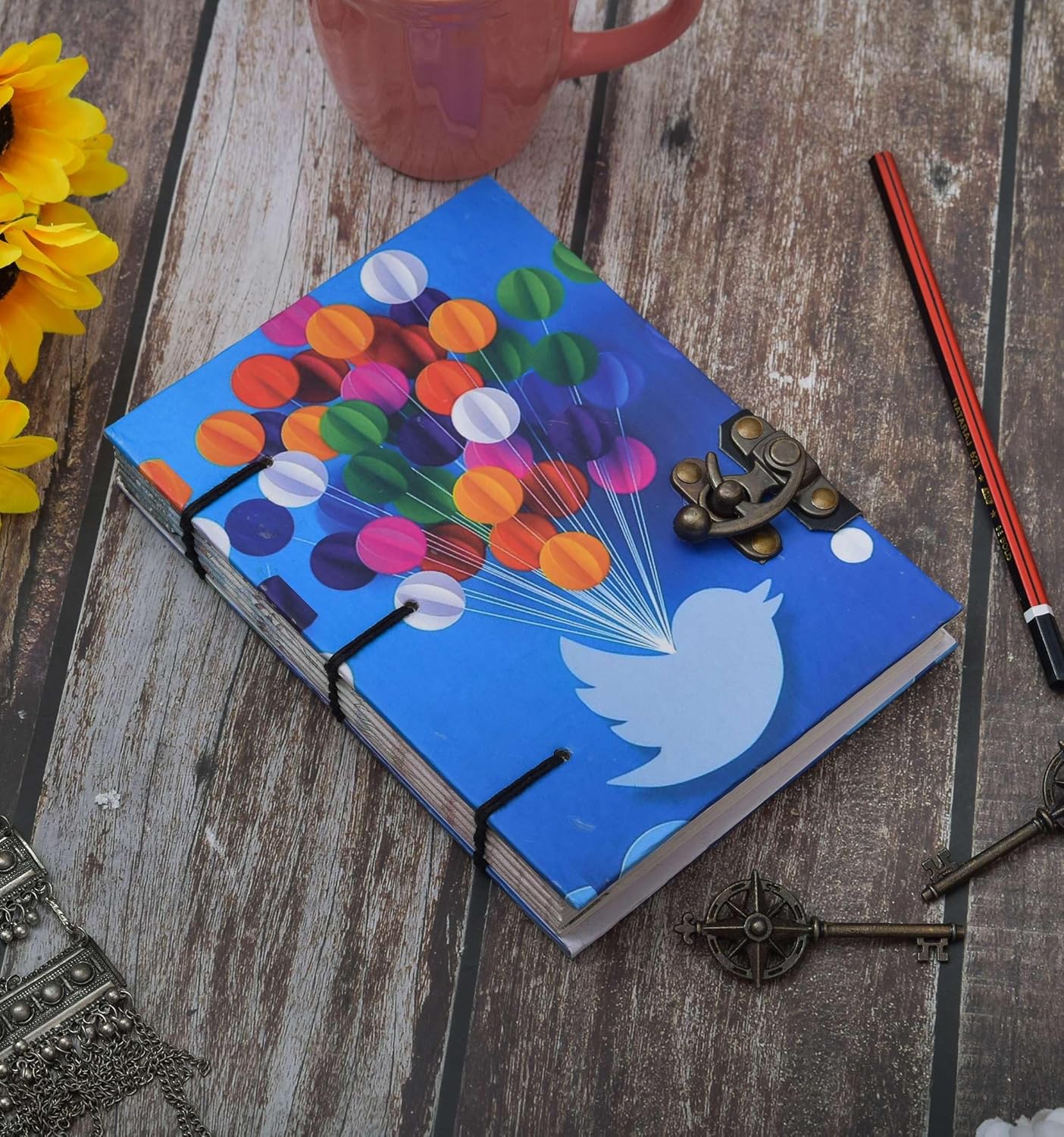 Elegant Handmade Buckle Lock Notebook for Creative Writing