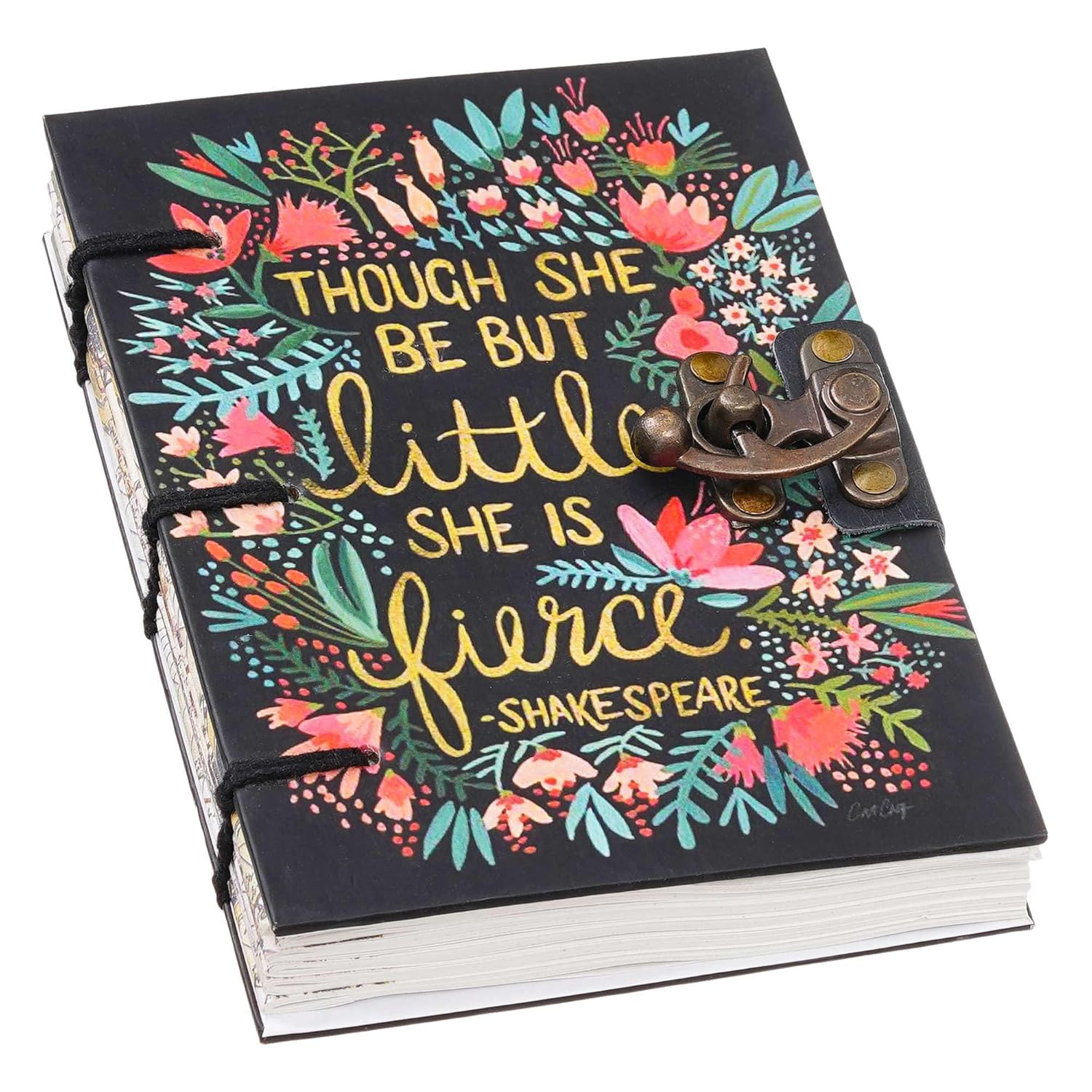 Vintage String Lock Cardboard Journal for Daily Writing