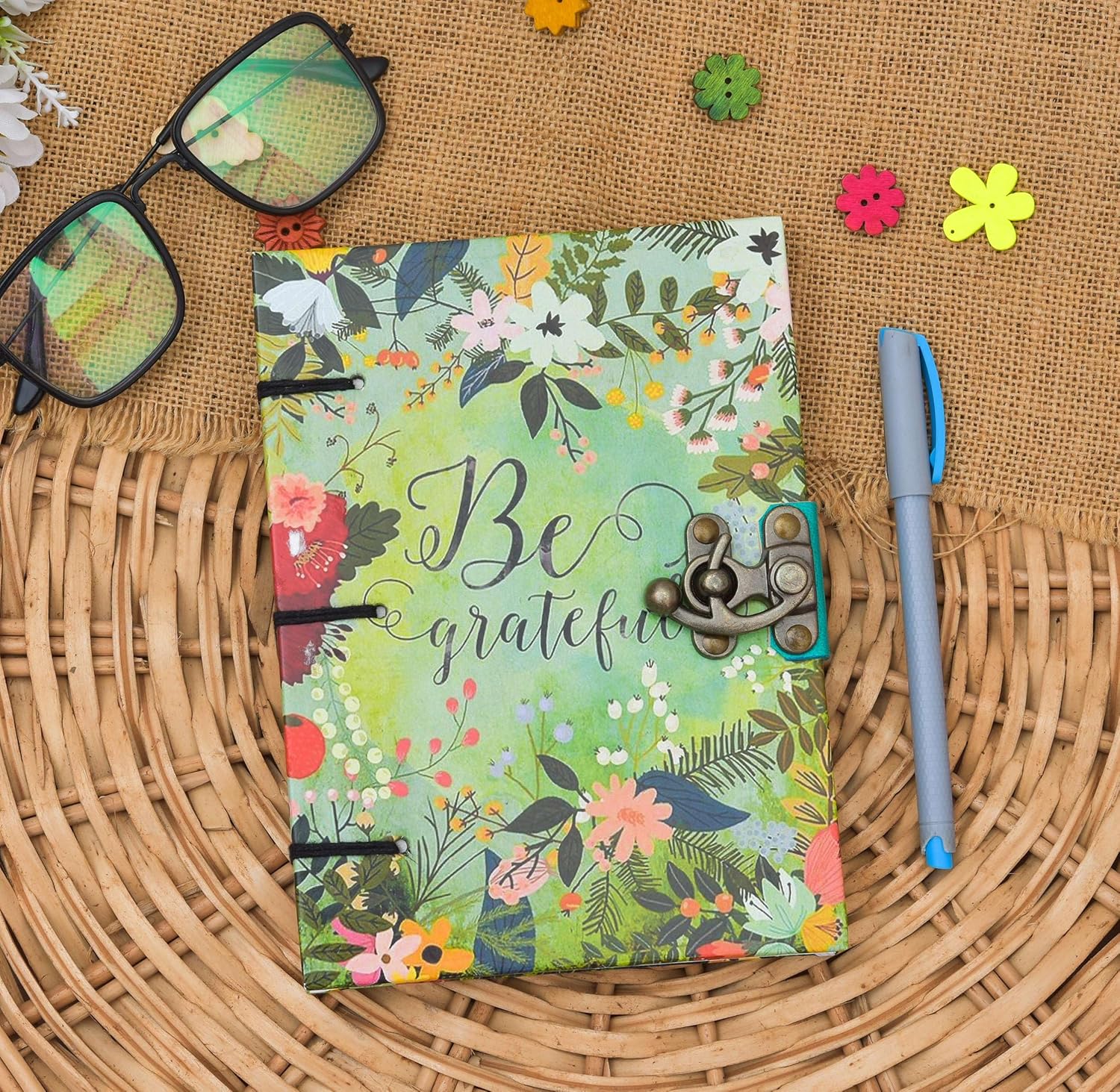 Printed Cardboard Diary with Buckle Lock...