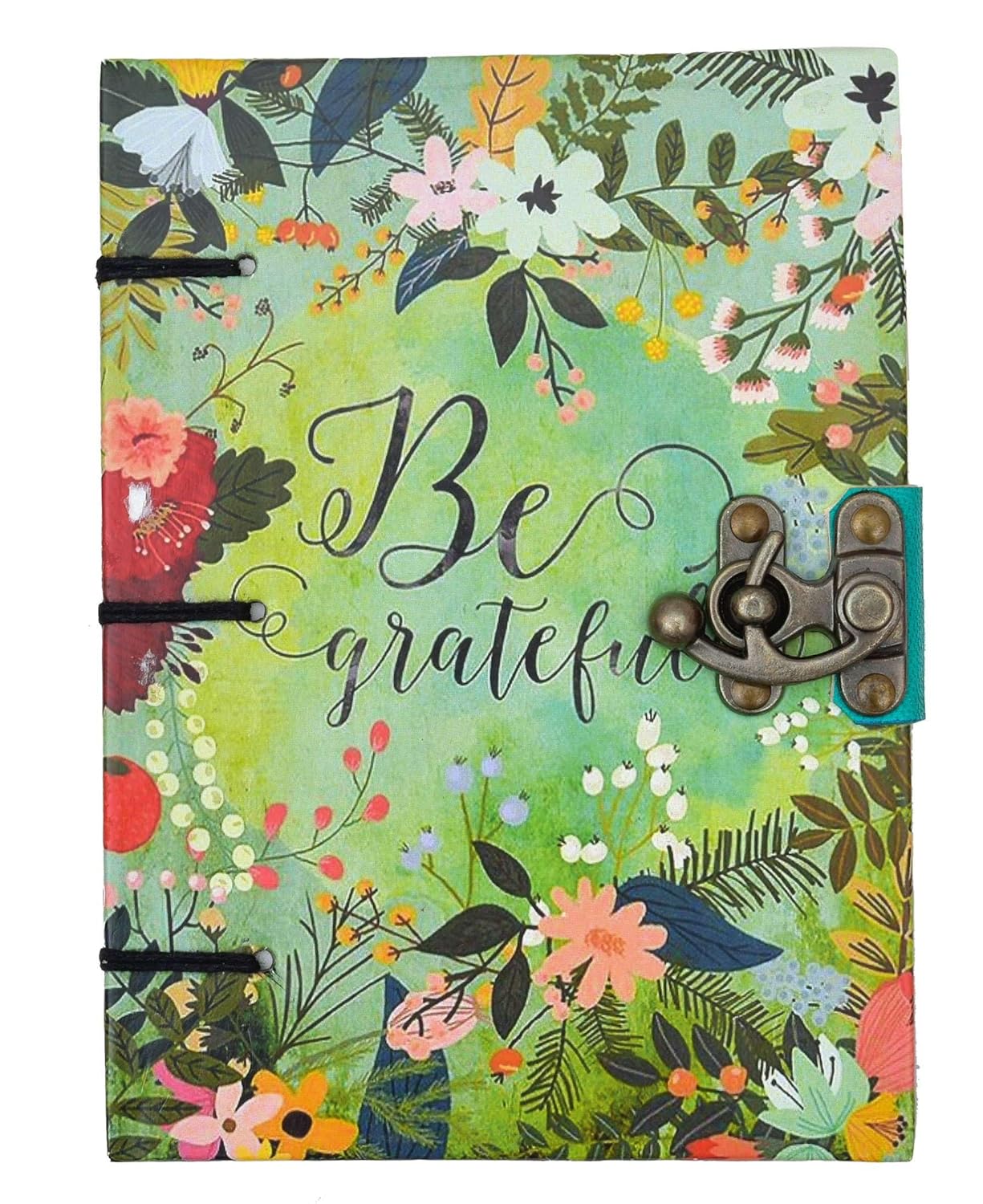 Printed Cardboard Diary with Buckle Lock and 200 Writing Pages