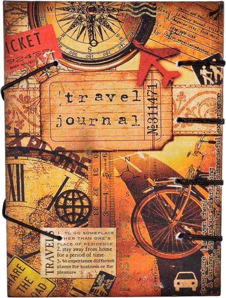 Handmade Buckle Lock Journal Unruled 200 Pages Vintage Style