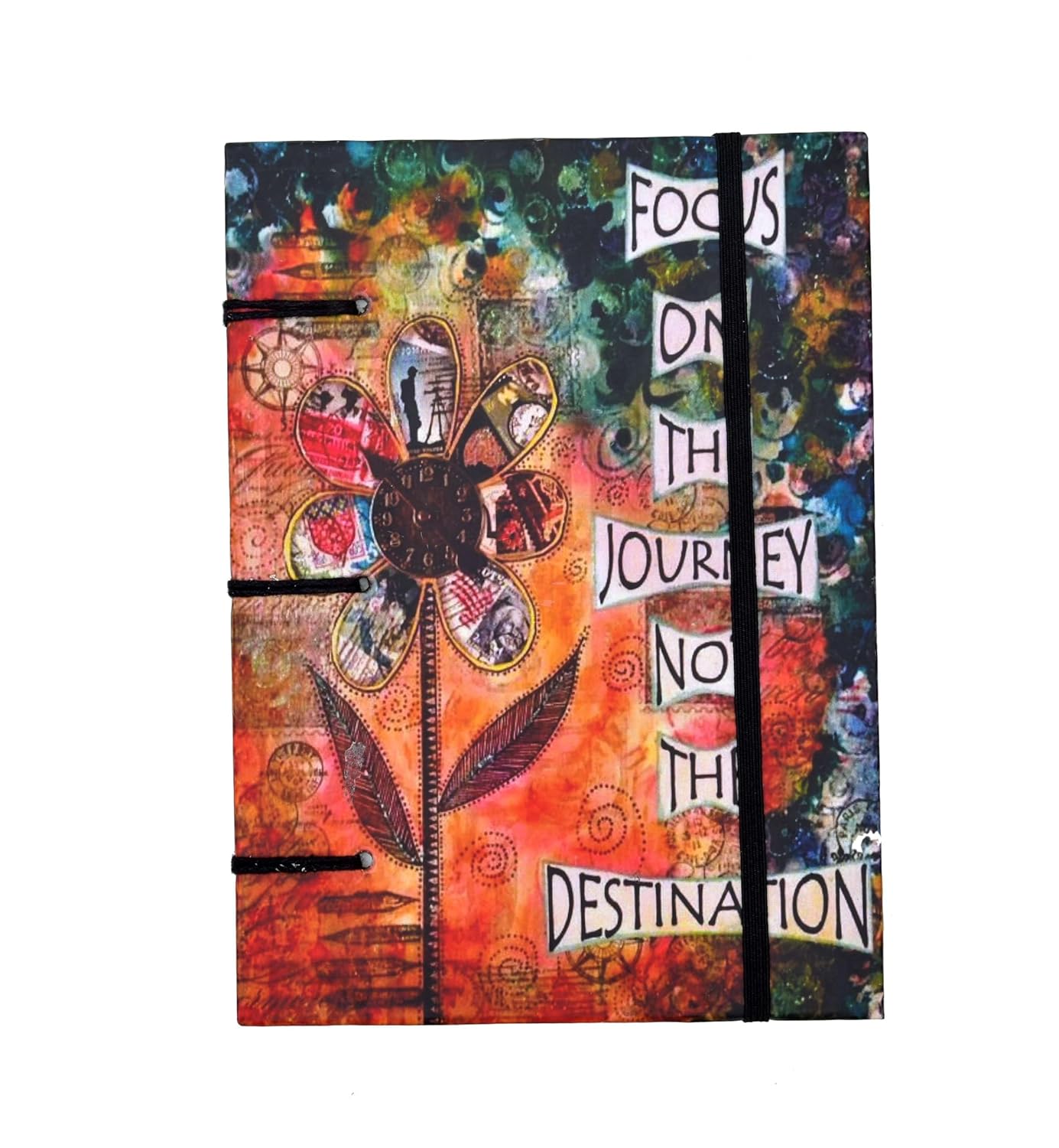 Vintage Style Handmade Buckle Lock Notebook for Daily Writing