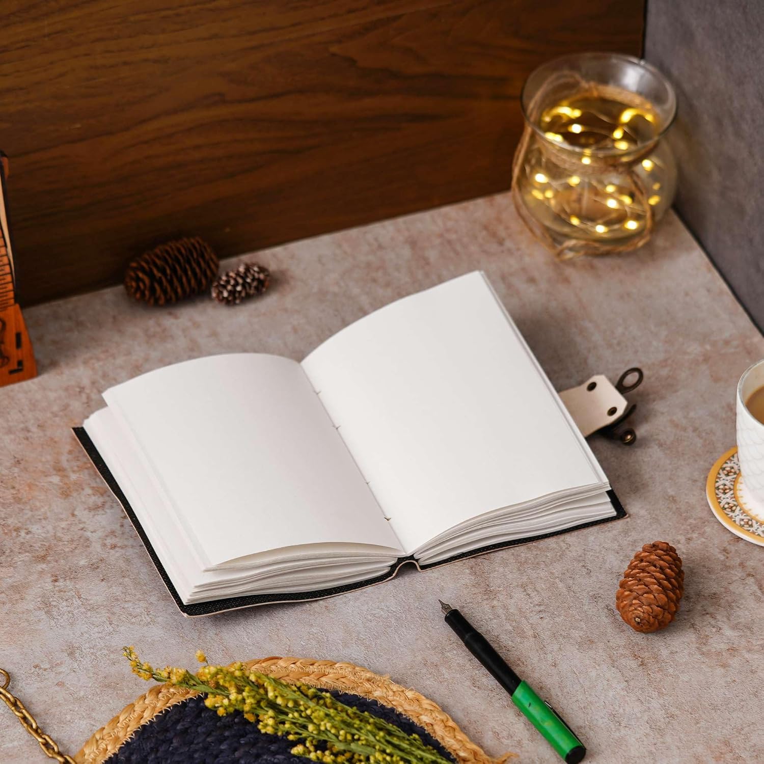 Classic Handmade Buckle Lock Journal with 200 Premium Pages