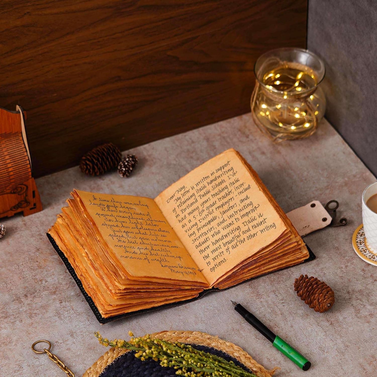 Vintage Handmade Genuine Leather Diary Journal – Classic Craft