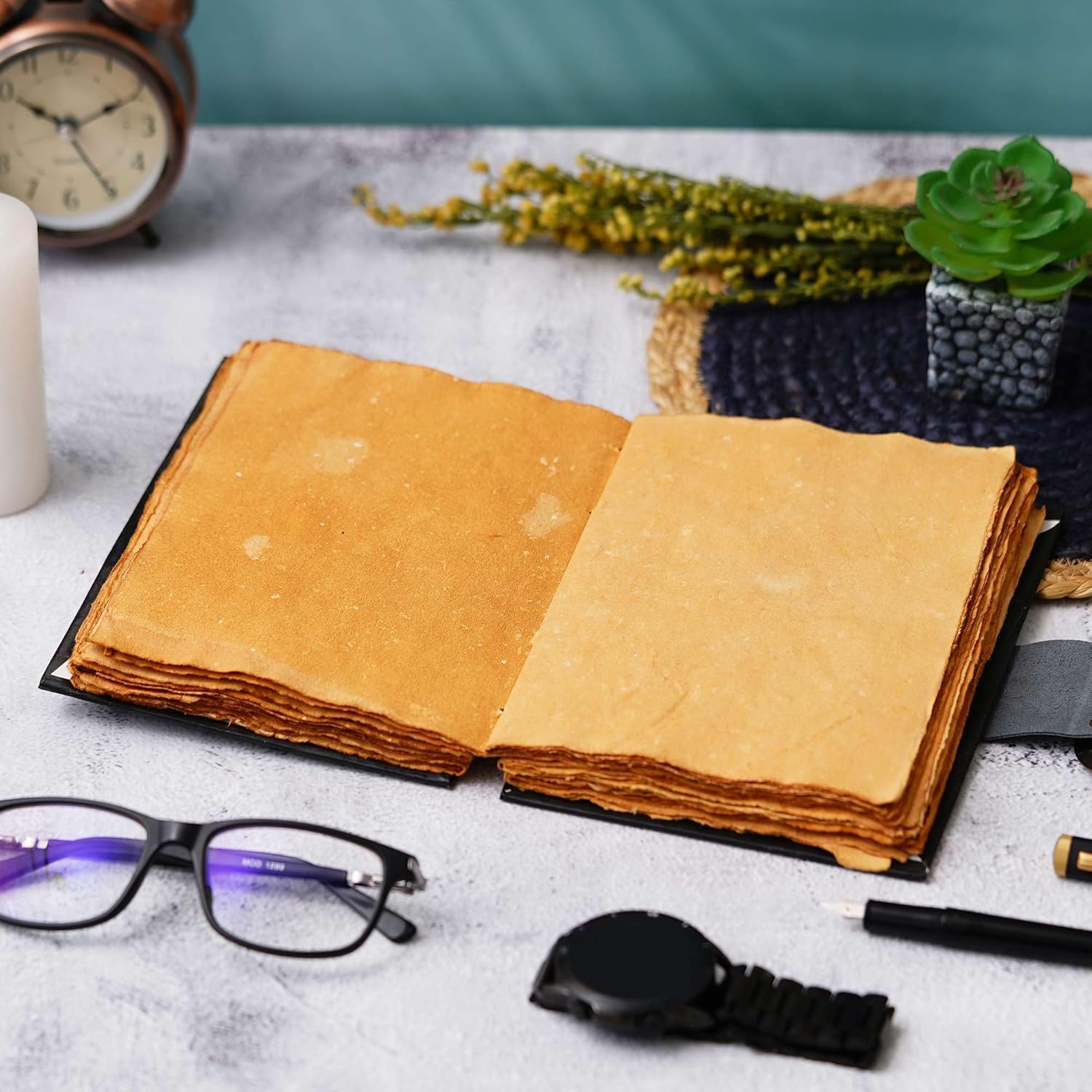 Handmade Printed Cardboard Journal Diary | Notepad