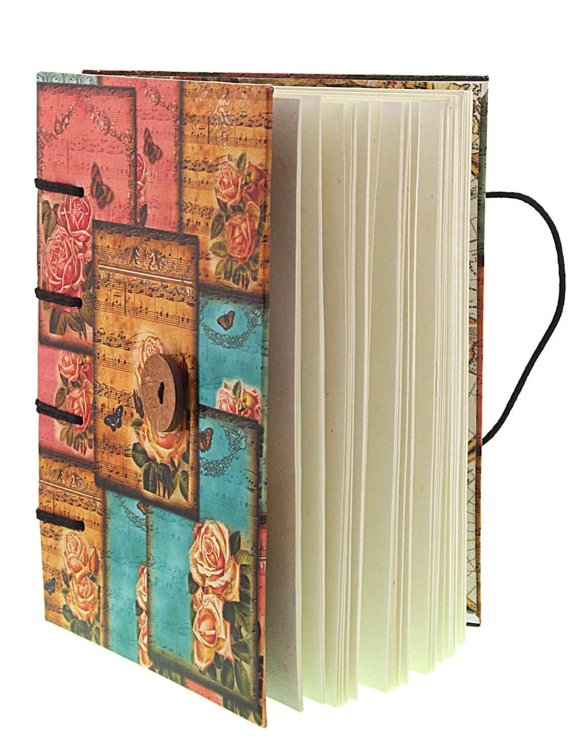 Handmade Printed Cardboard Journal – Personal Diary