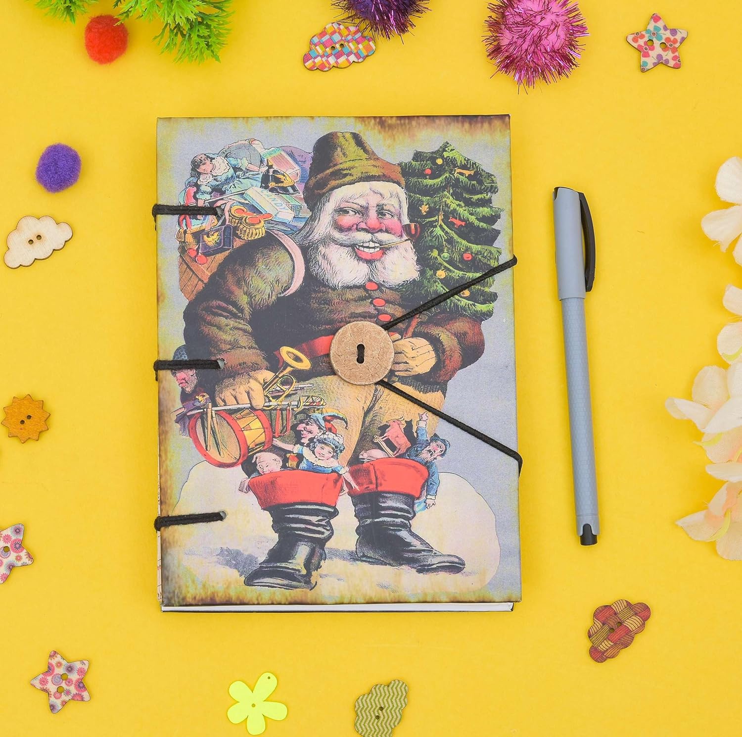 Handmade Printed Cardboard Journal Diary...