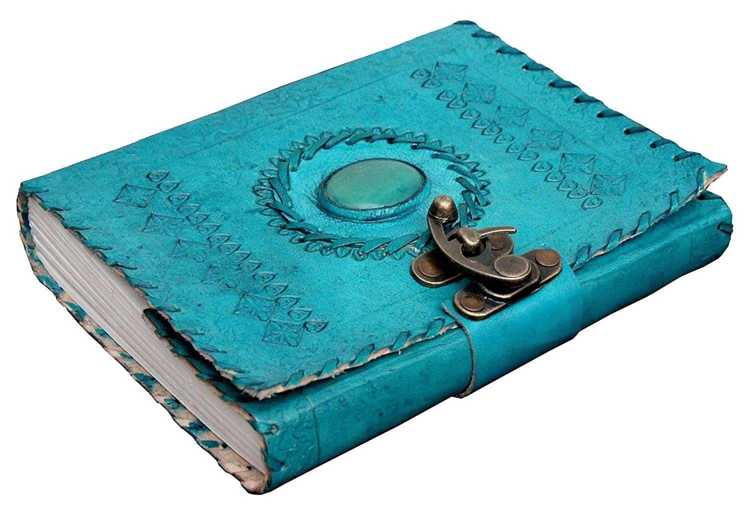 Vintage Leather Journal Diary with Metal Lock – Personal Journal