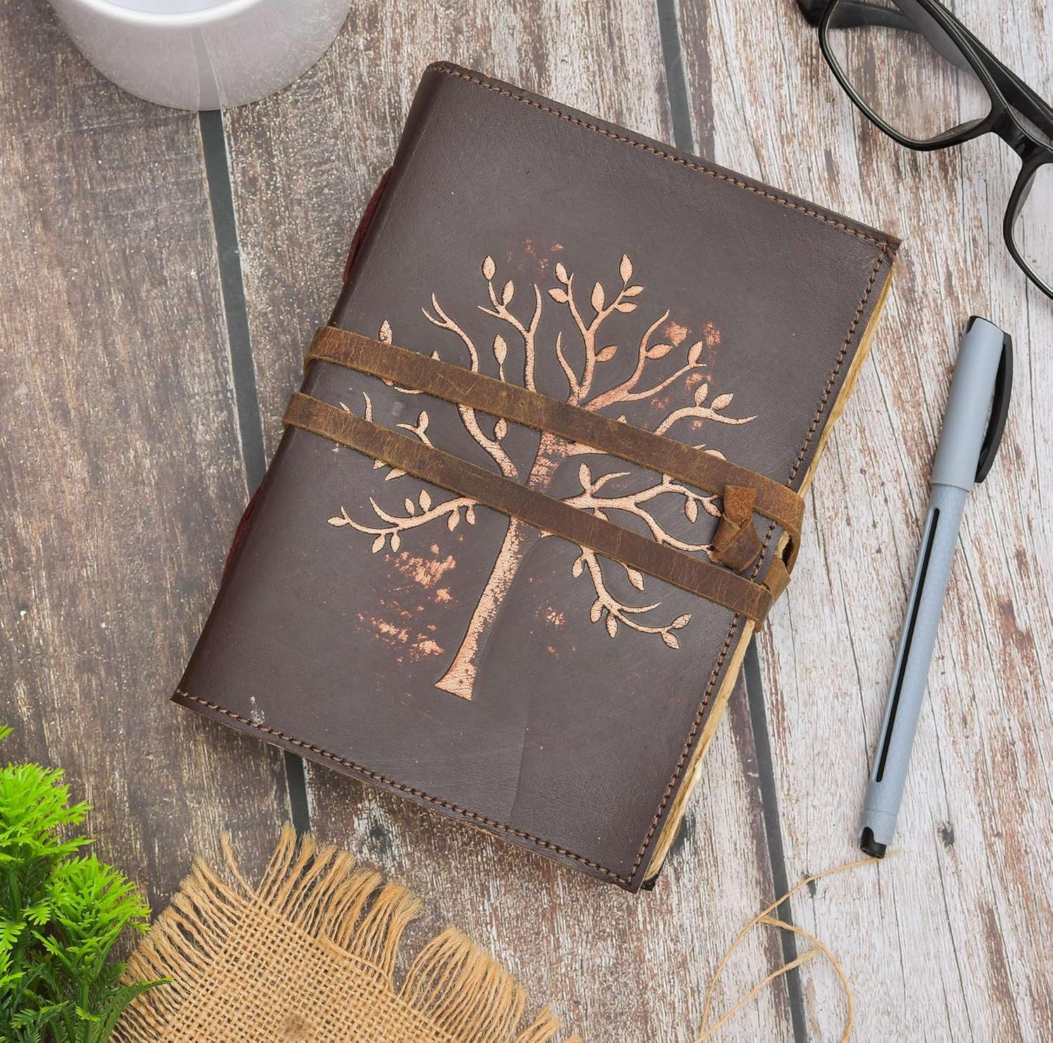 Genuine Leather Vintage Handmade Journal...