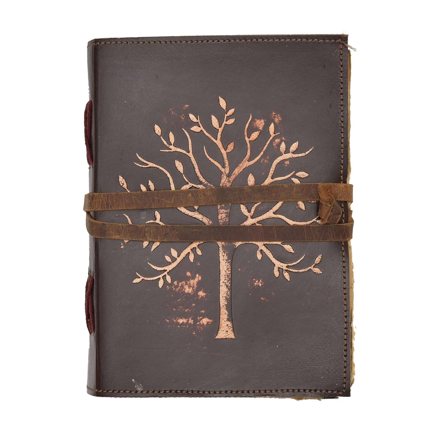 Genuine Leather Vintage Handmade Journal – Deckle Edge Classic