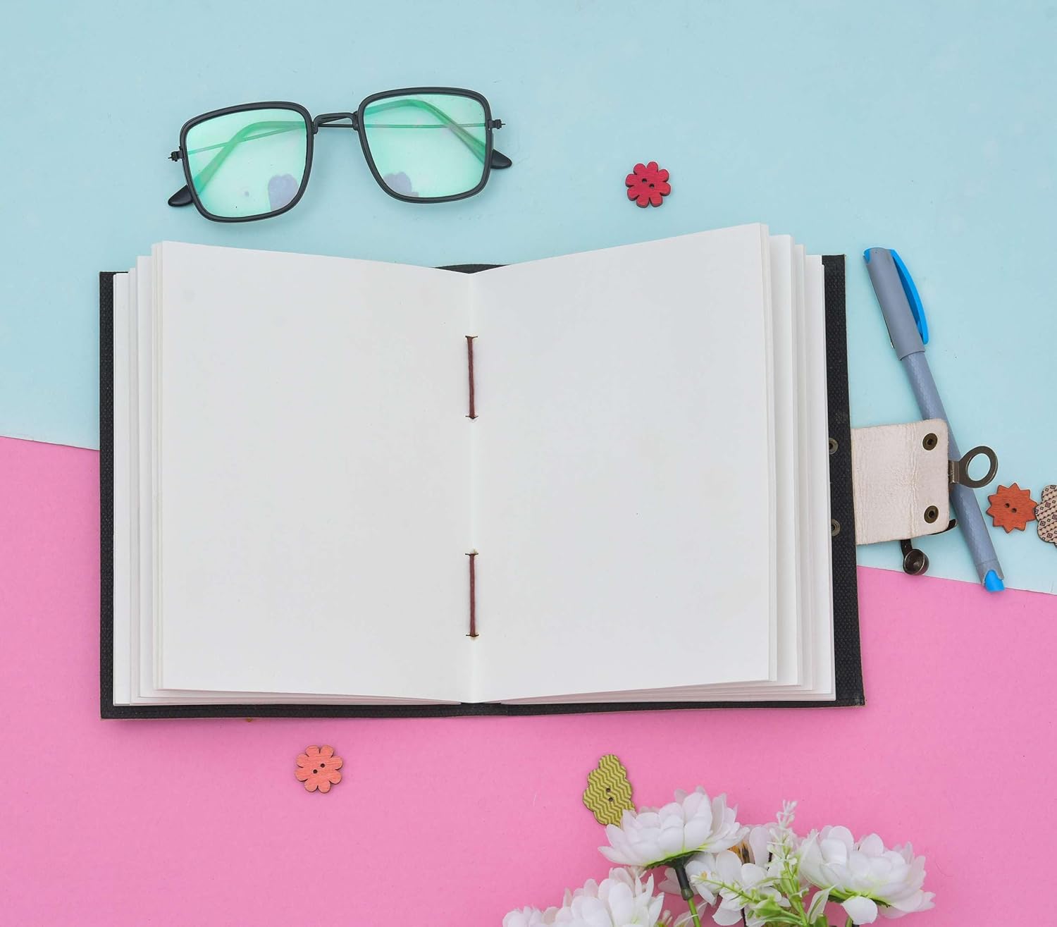 Vintage Leather Journal Diary with Metal Lock – Handmade Journal