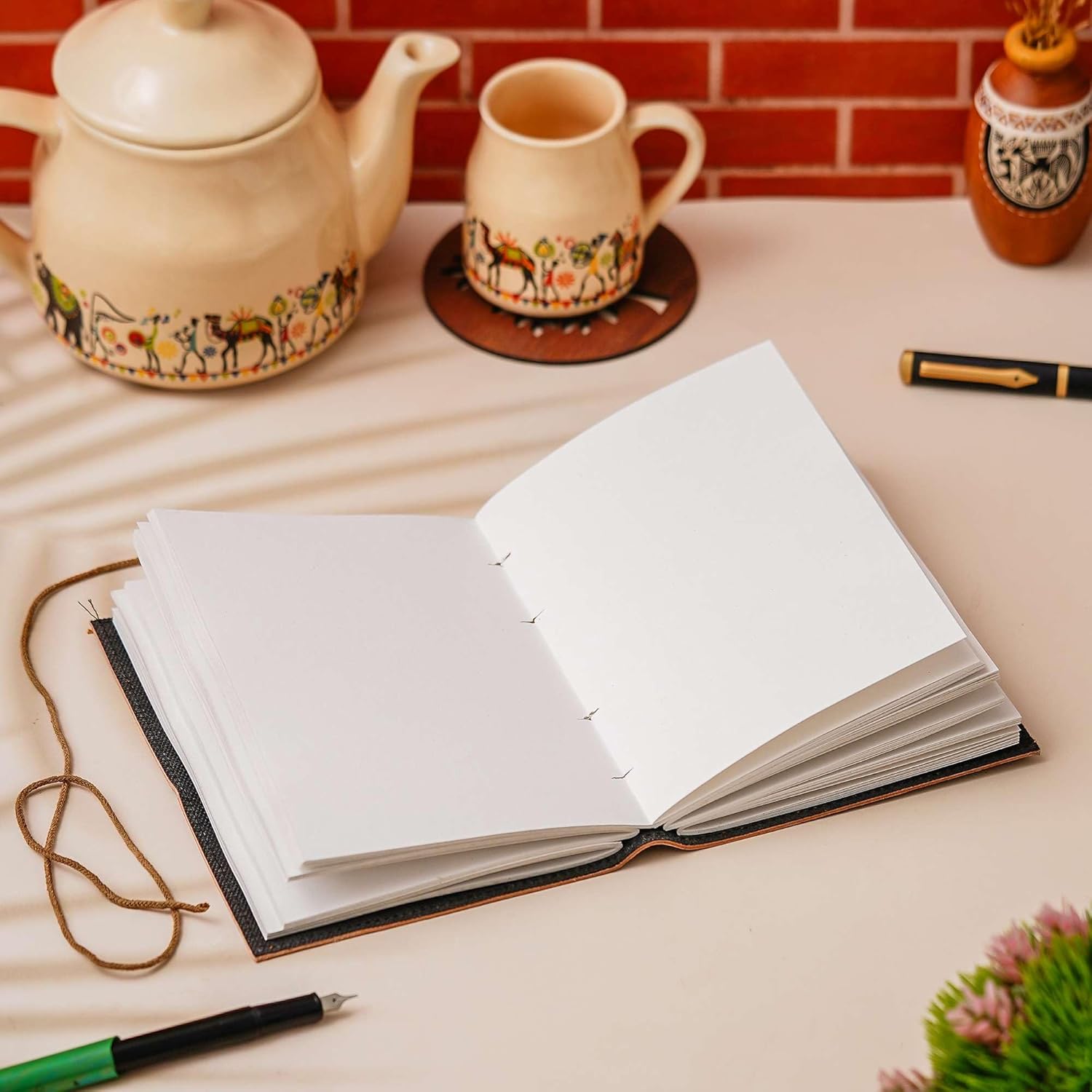 Vintage String Closure Handmade Diary Journal