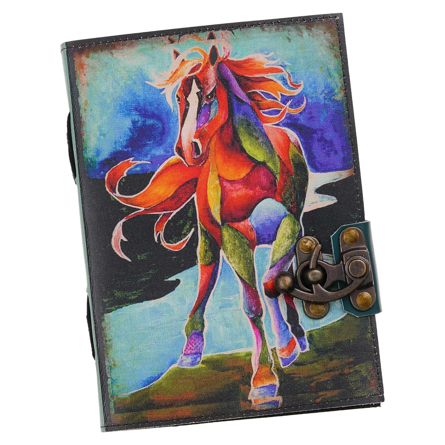 Rustic Leather Diary with Antique Closure Lock