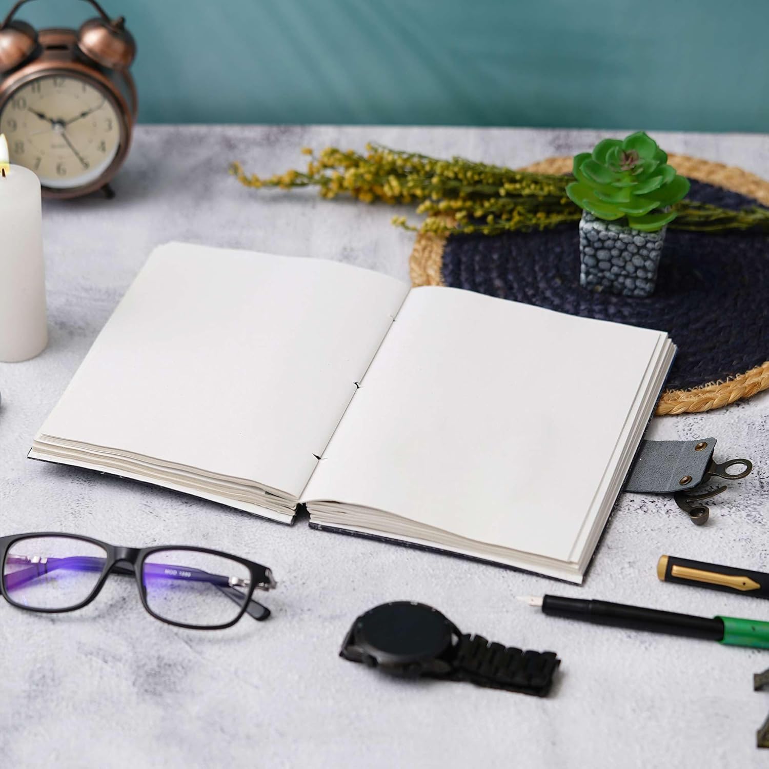 Handcrafted Vintage Leather Writing Book