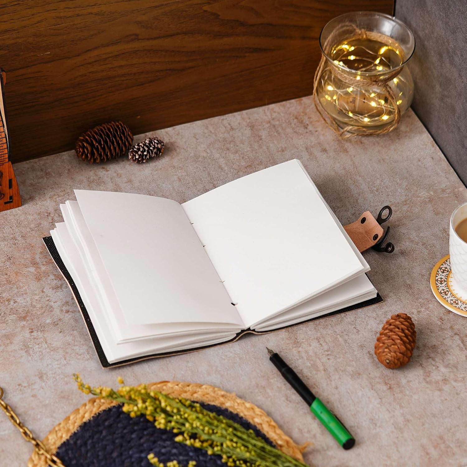 Vintage Leather Diary for Personal Writing Use