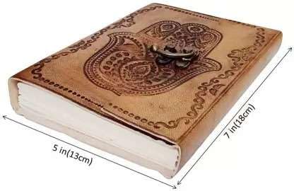 Unruled Cardboard Diary Handmade with 200 Pages