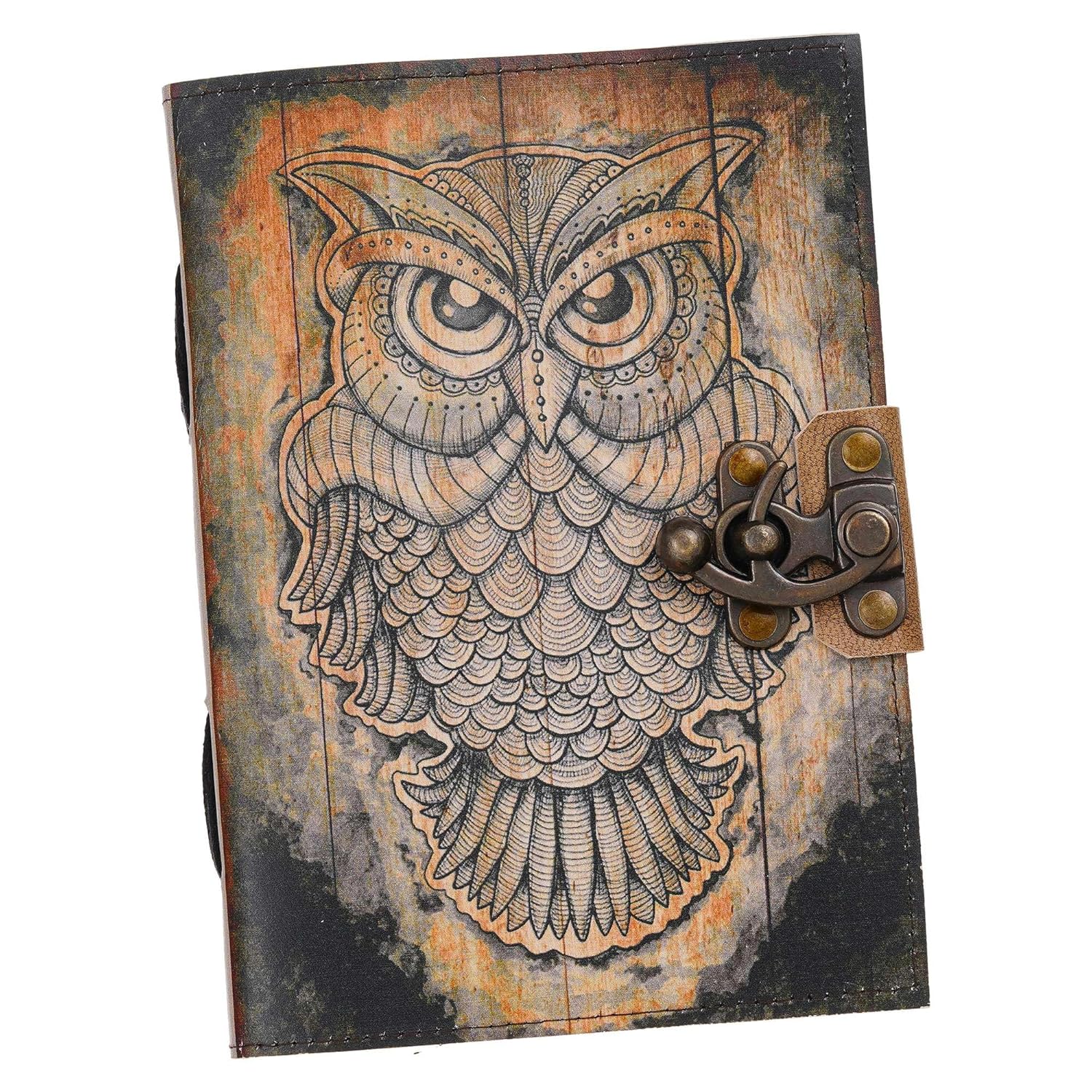 Vintage Printed Cardboard Writing Journal Notebook