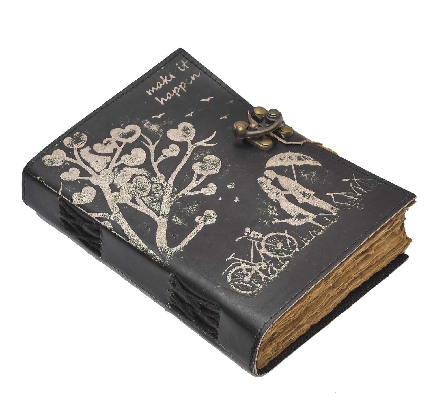 Handcrafted Cardboard Diary for Sketching and Drawing