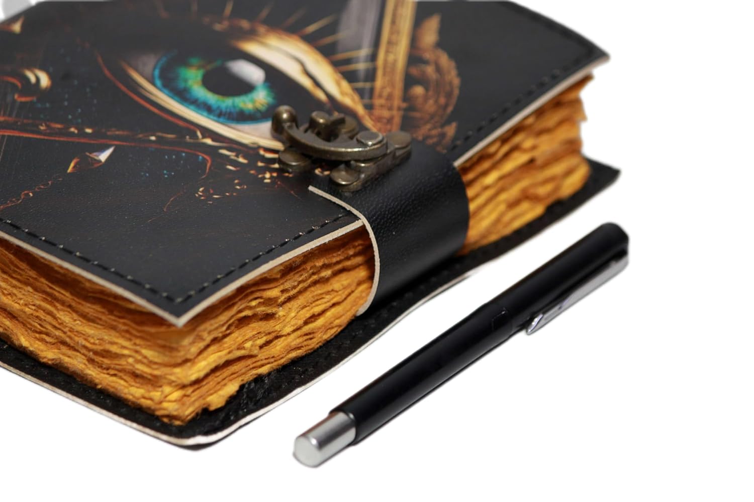 Genuine Leather Journal with Premium Antique Lock Closure