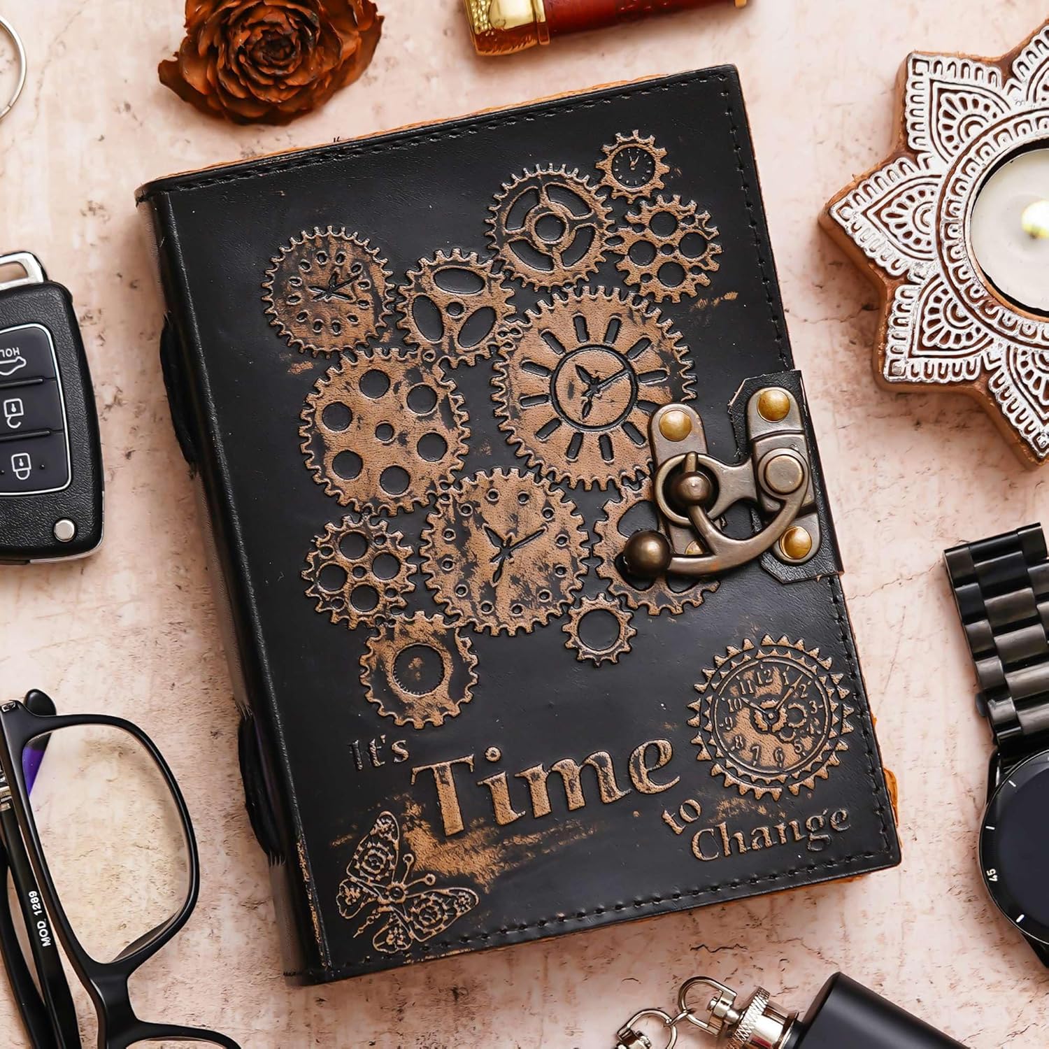 Premium Antique String Closure Leather T...