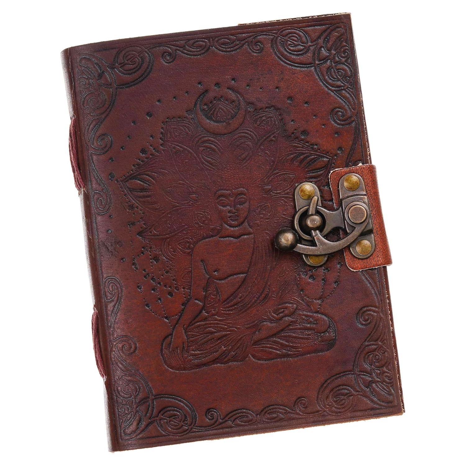 Antique Style Handmade Leather Diary with 200 Blank Pages