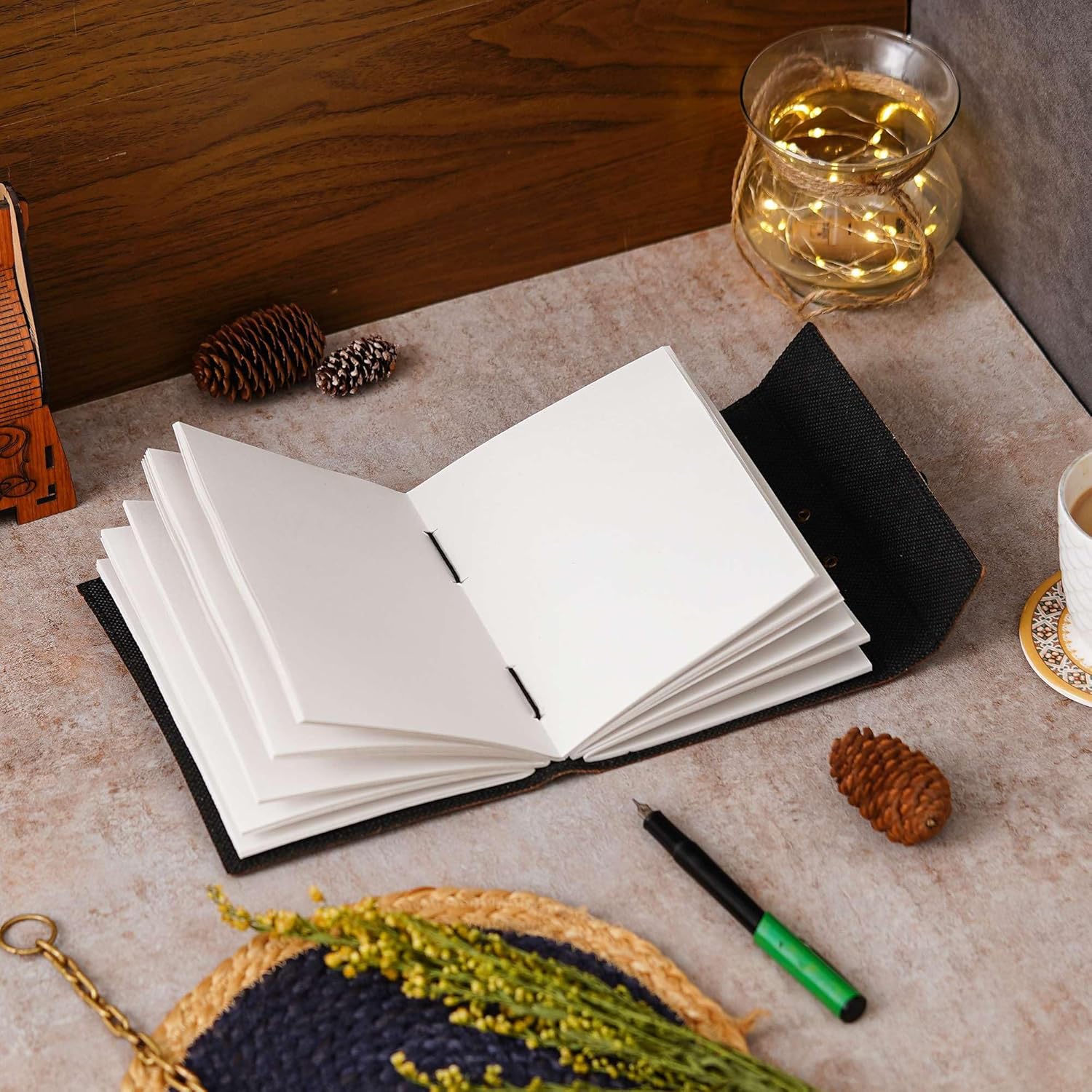 Handmade Genuine Leather Diary for Notes and Sketching