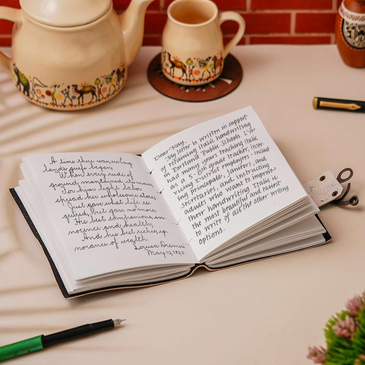 Premium Genuine Leather Journal for Office and Home Use