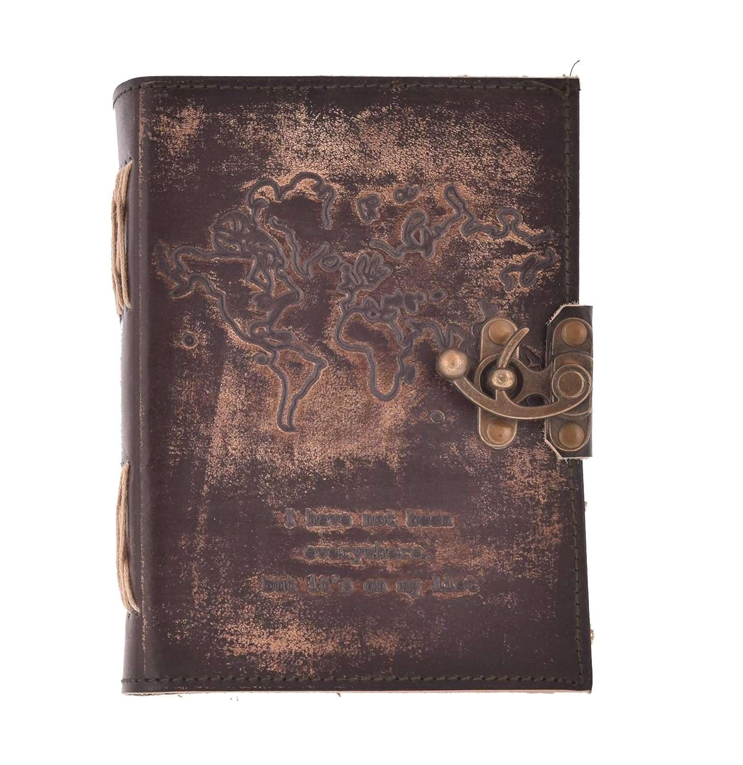 Genuine Leather Diary Deckle Edge 200 Pages