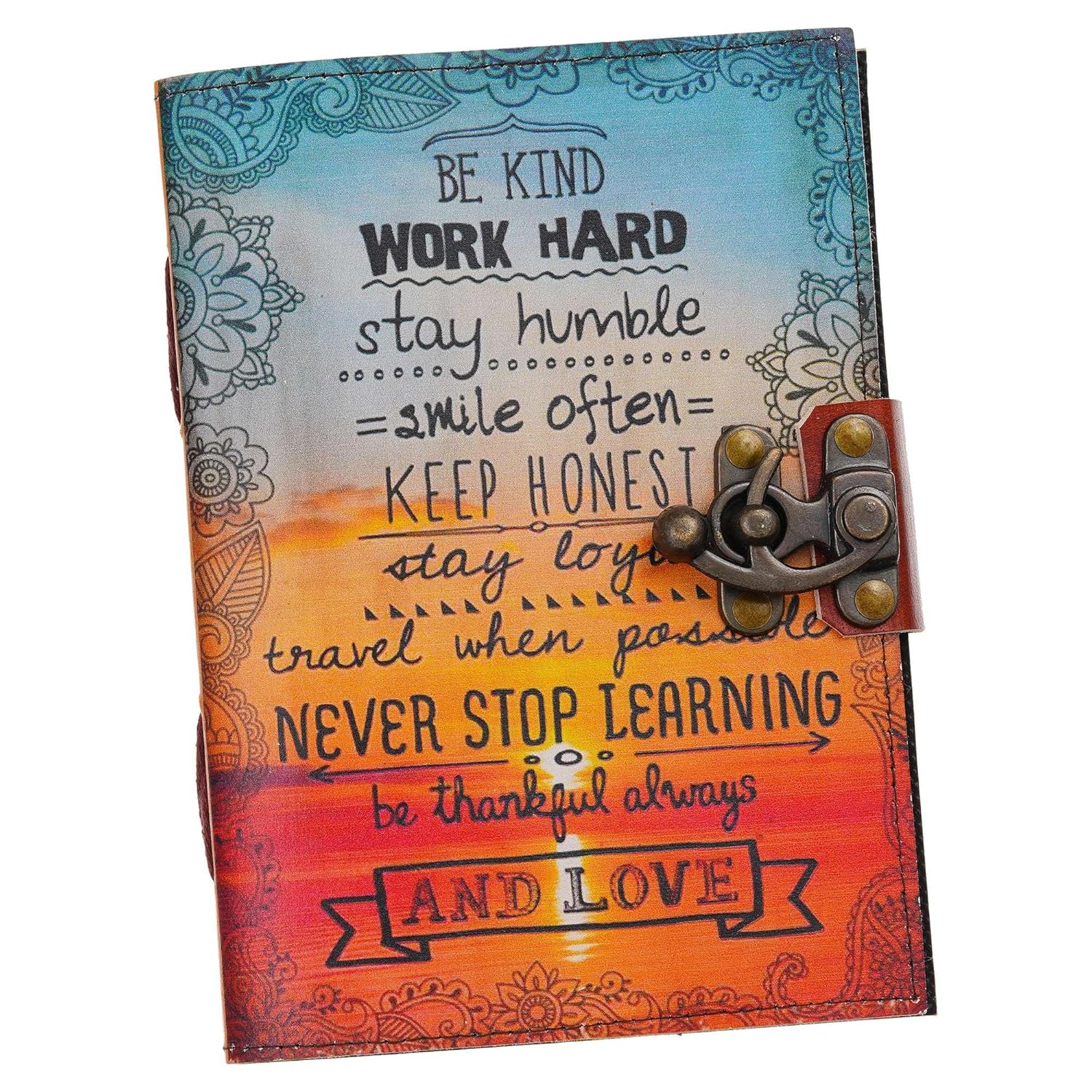 Handmade Vintage Leather Diary Journal 200 Unruled Pages